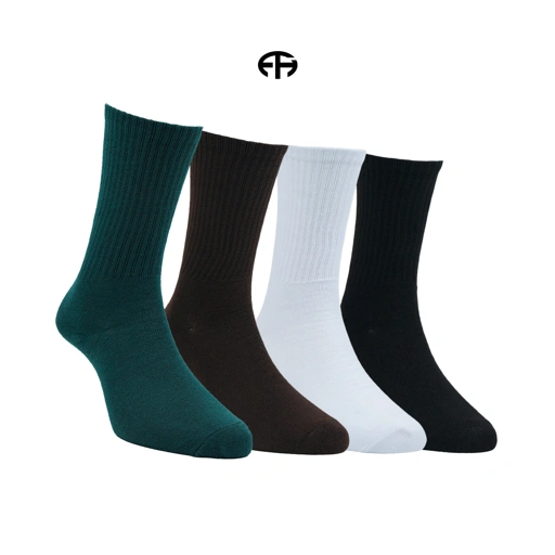 FTHBasic - Kaos kaki Basic Panjang - Kaos kaki polos tebal - Kaos kaki Basic pria wanita