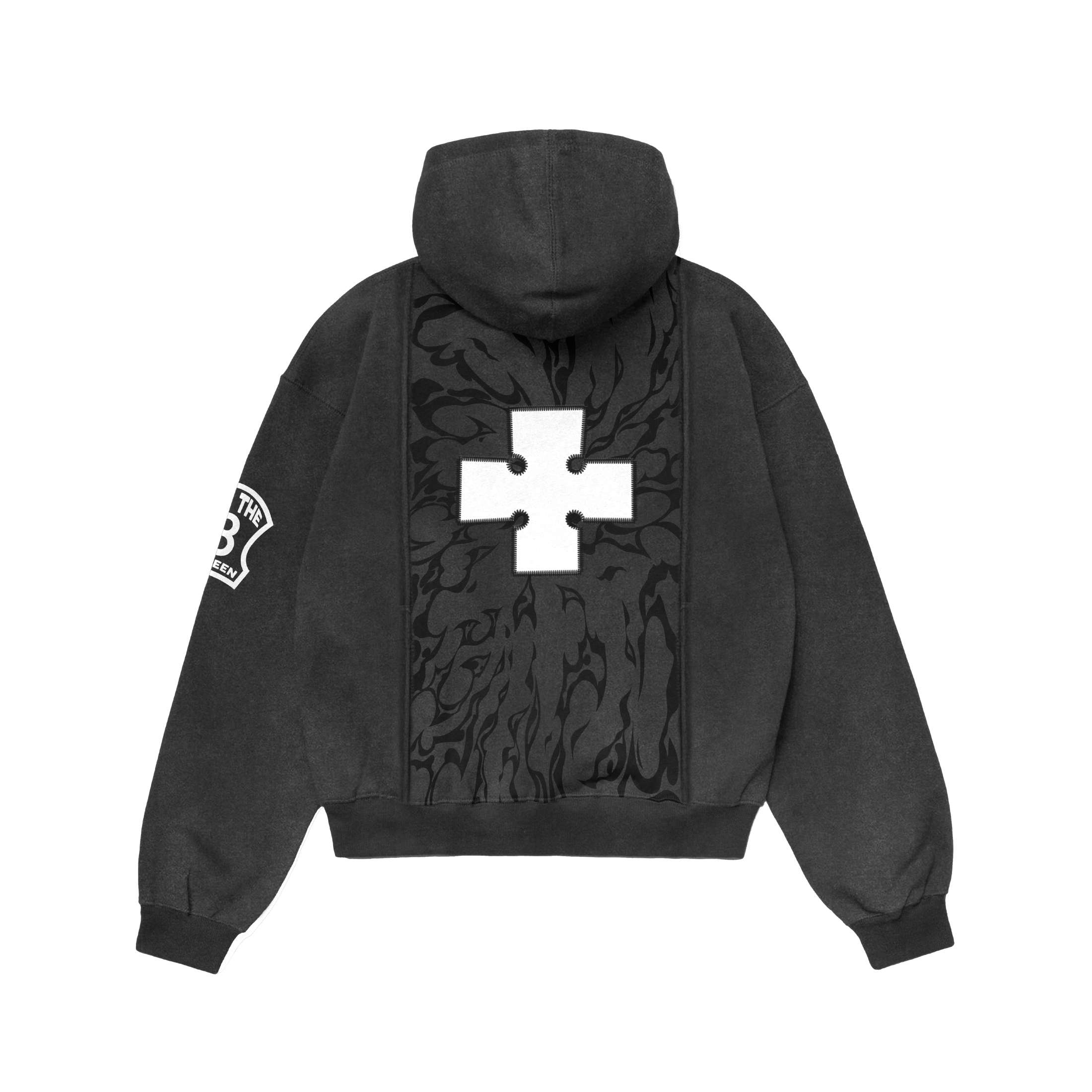 Faith Industries "Knight King" Hoodie Double Zipper Grey