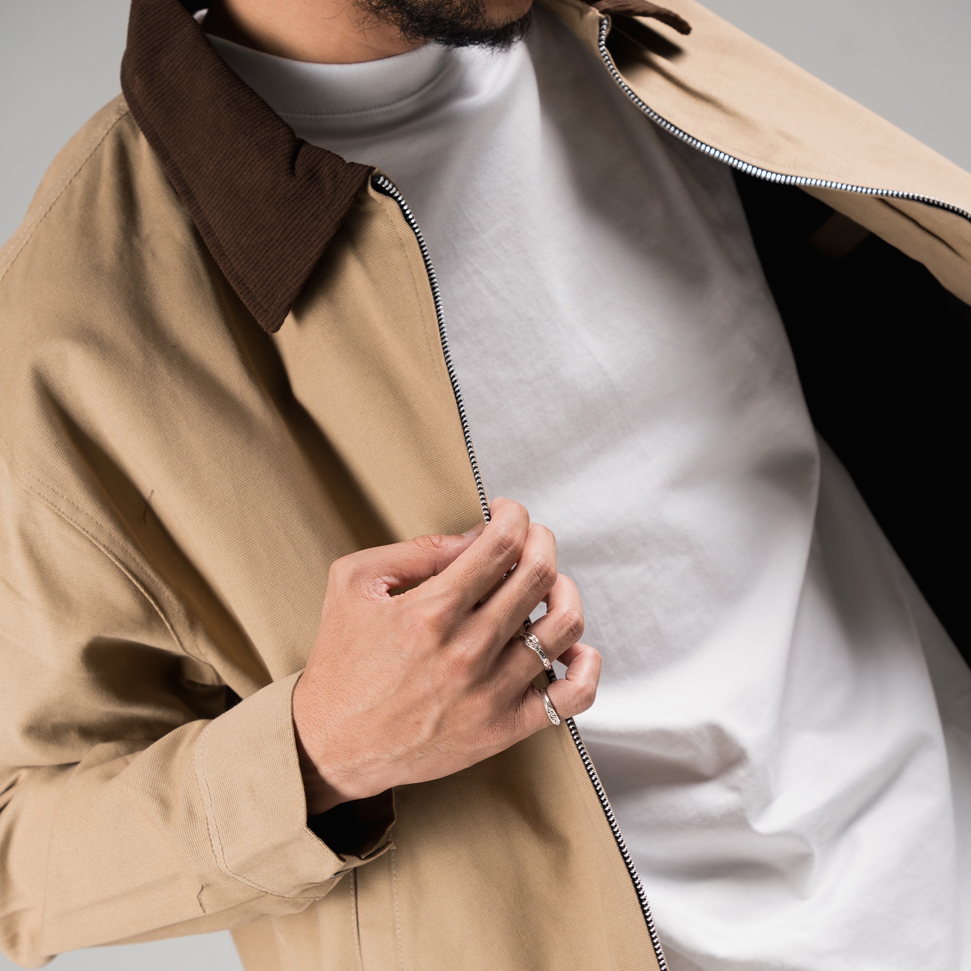 FTHBasic Utility Work Jacket - Khaki