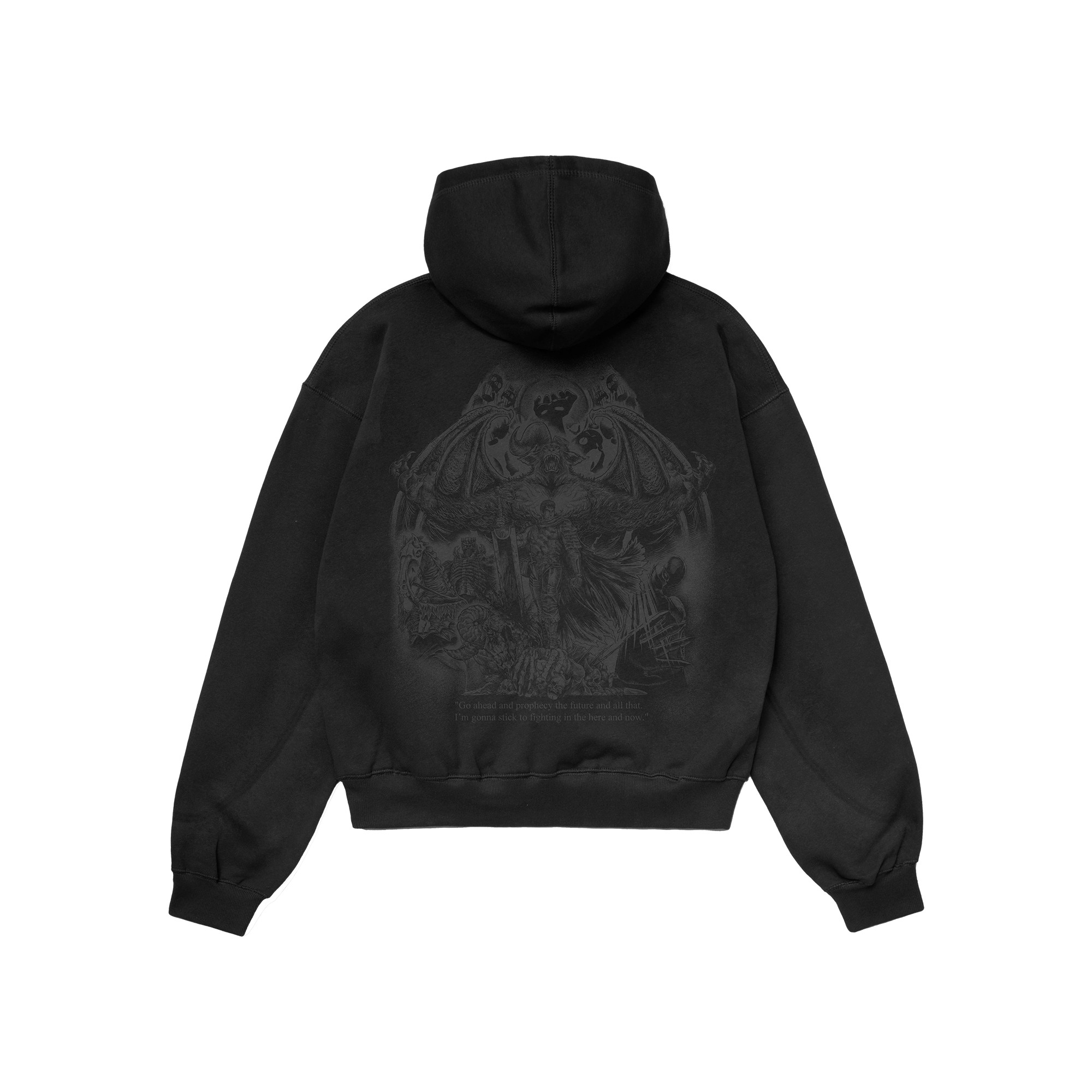 Faith Industries "The Cost of a Dream" Black Washed Boxy Double Zip Hoodie