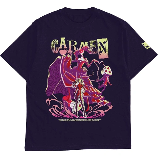 Image of Faith Industries "Carmen" Dark Purple Tshirt