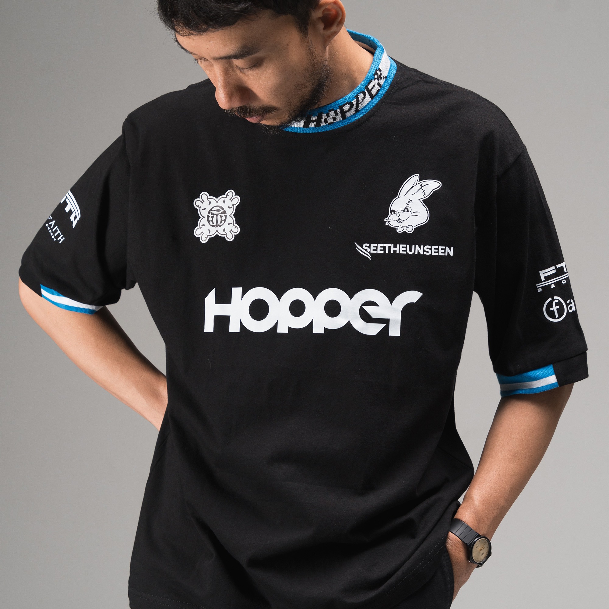 Faith Industries "Hopper Racing Team" Black Tshirt