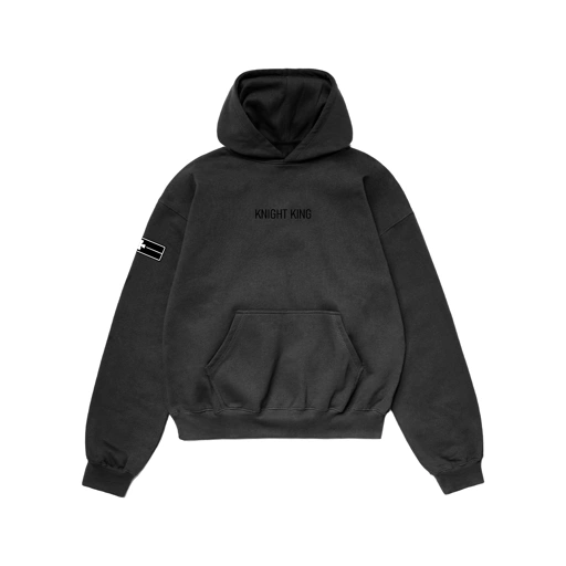 Faith Industries "Knight King V2" Black Washed Hoodie