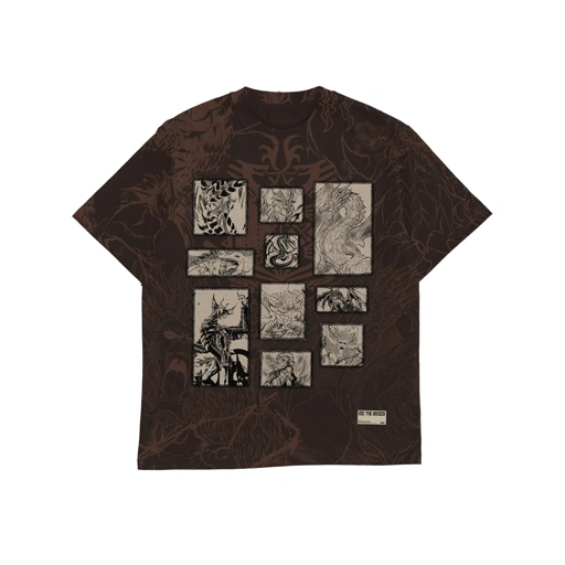 Image of Faith Industries "The World Beasts" Brown Tshirt
