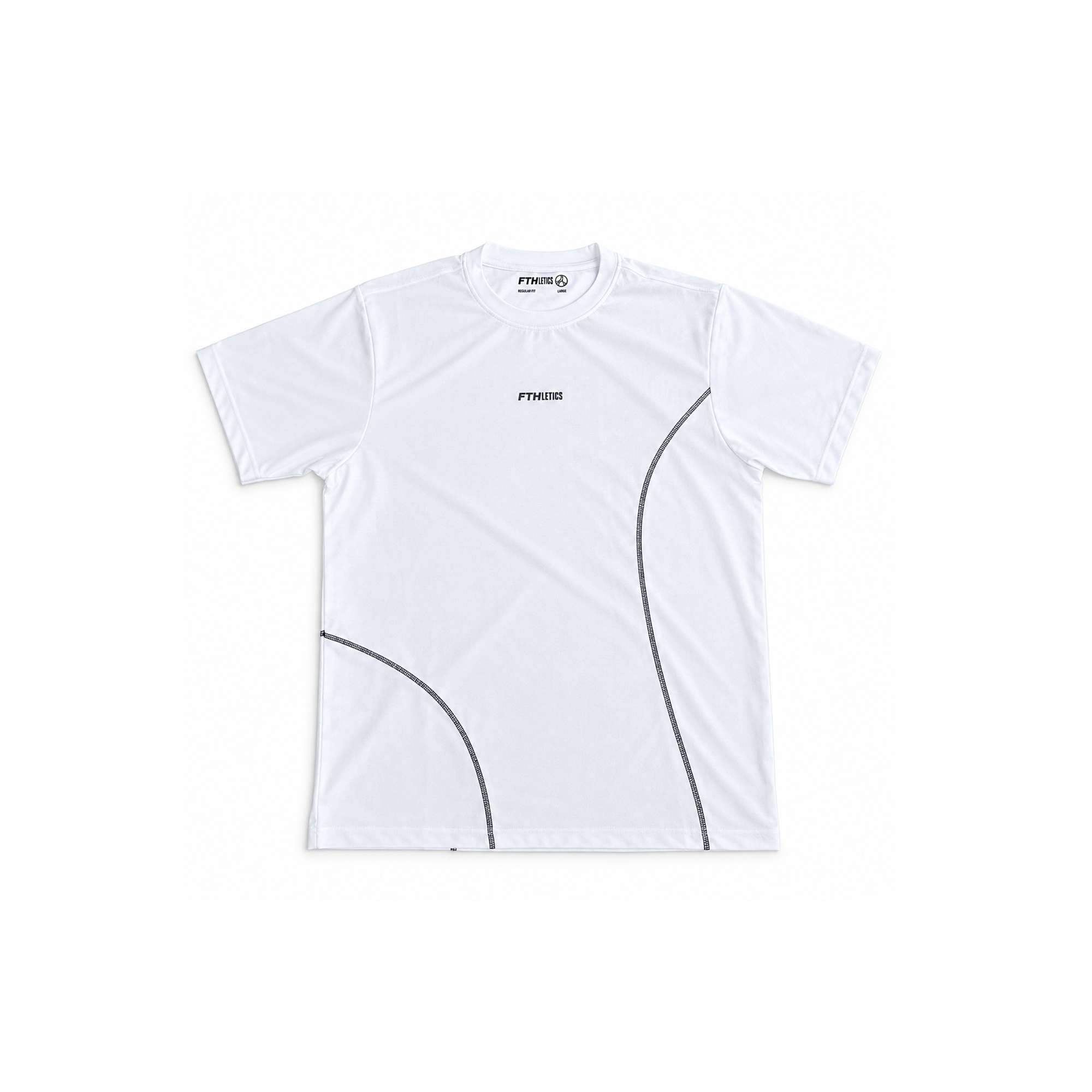 FTHLETICS Stride Tee - Running Tee - Jersey Lari - Kaos Olahraga - Sports T-Shirt - White