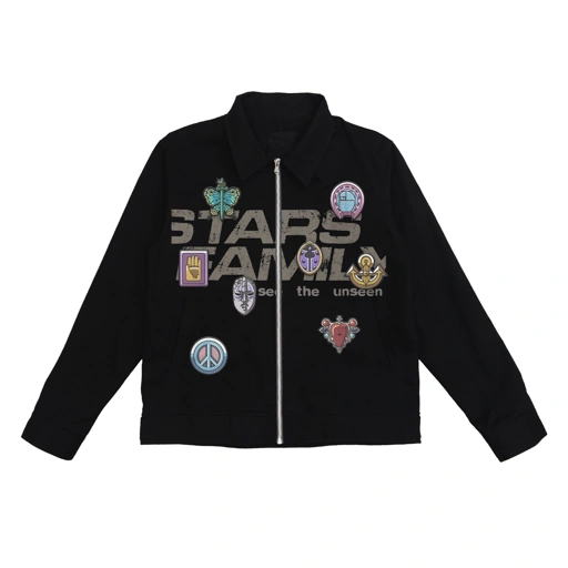 Image of Faith Industries "Stars Family Insignia" Black Work Jacket
