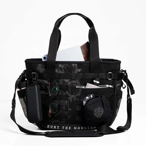 Image of Faith Industries MH Wilds Armor Wash Black Totebag