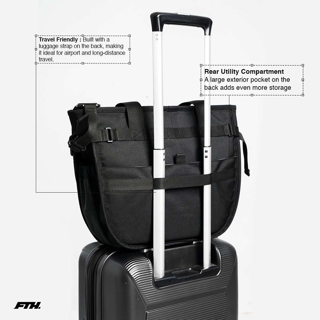 Faith Industries "MH Wilds Armor" Wash Black Totebag