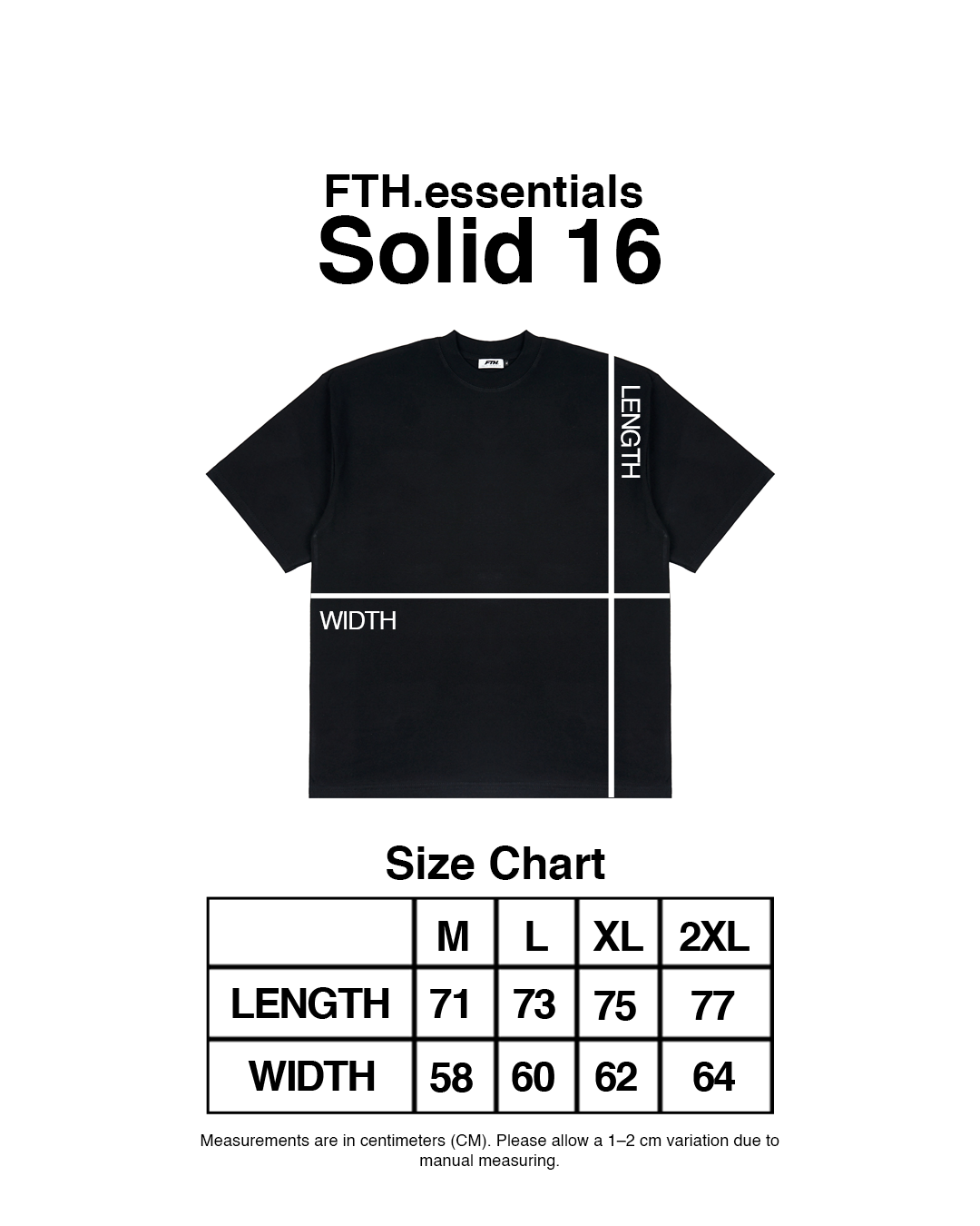 FTHBasic Solid-16 - Kaos oversize Polos Cotton 16s - Kaos oversize Polos pria