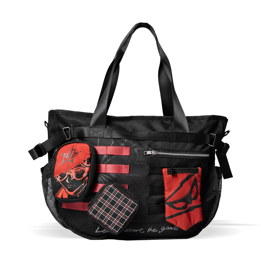Faith Industries "Let Us Start The Game" Black Totebag
