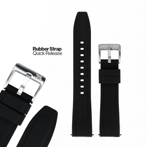 Image of Tali Strap Rubber Karet Black Silver G-Army Original