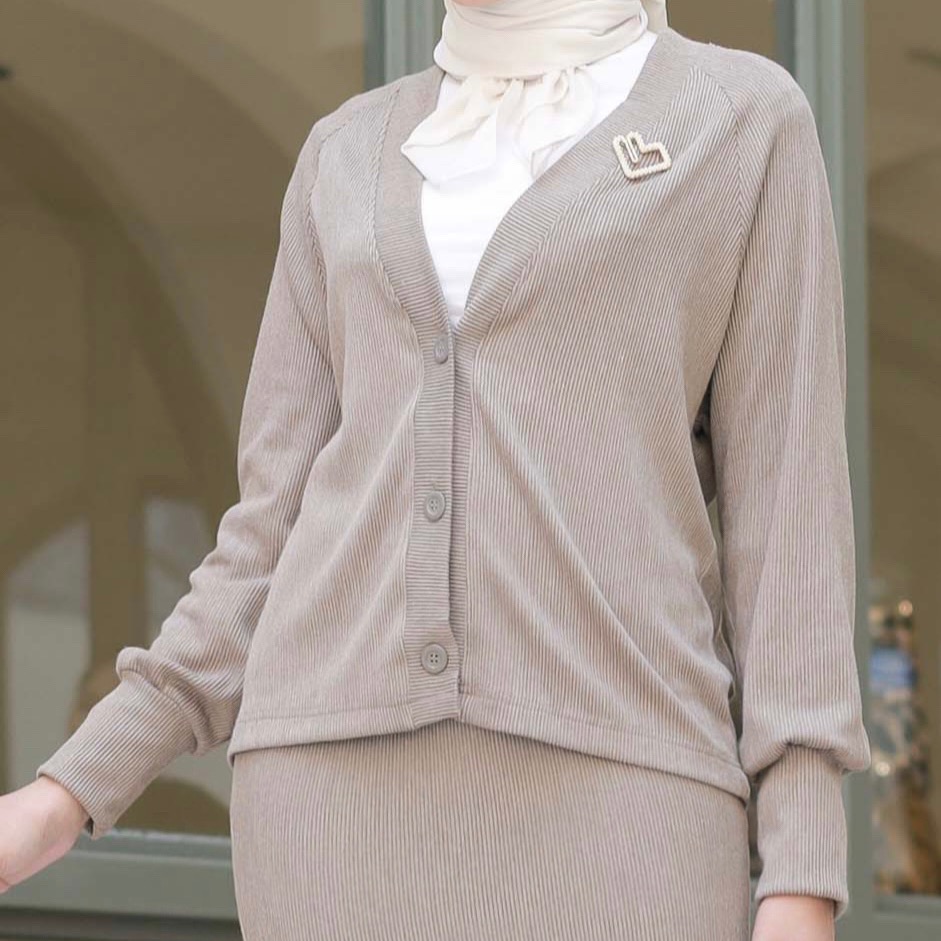 Nadeen Knit - Cardigan & Skirt