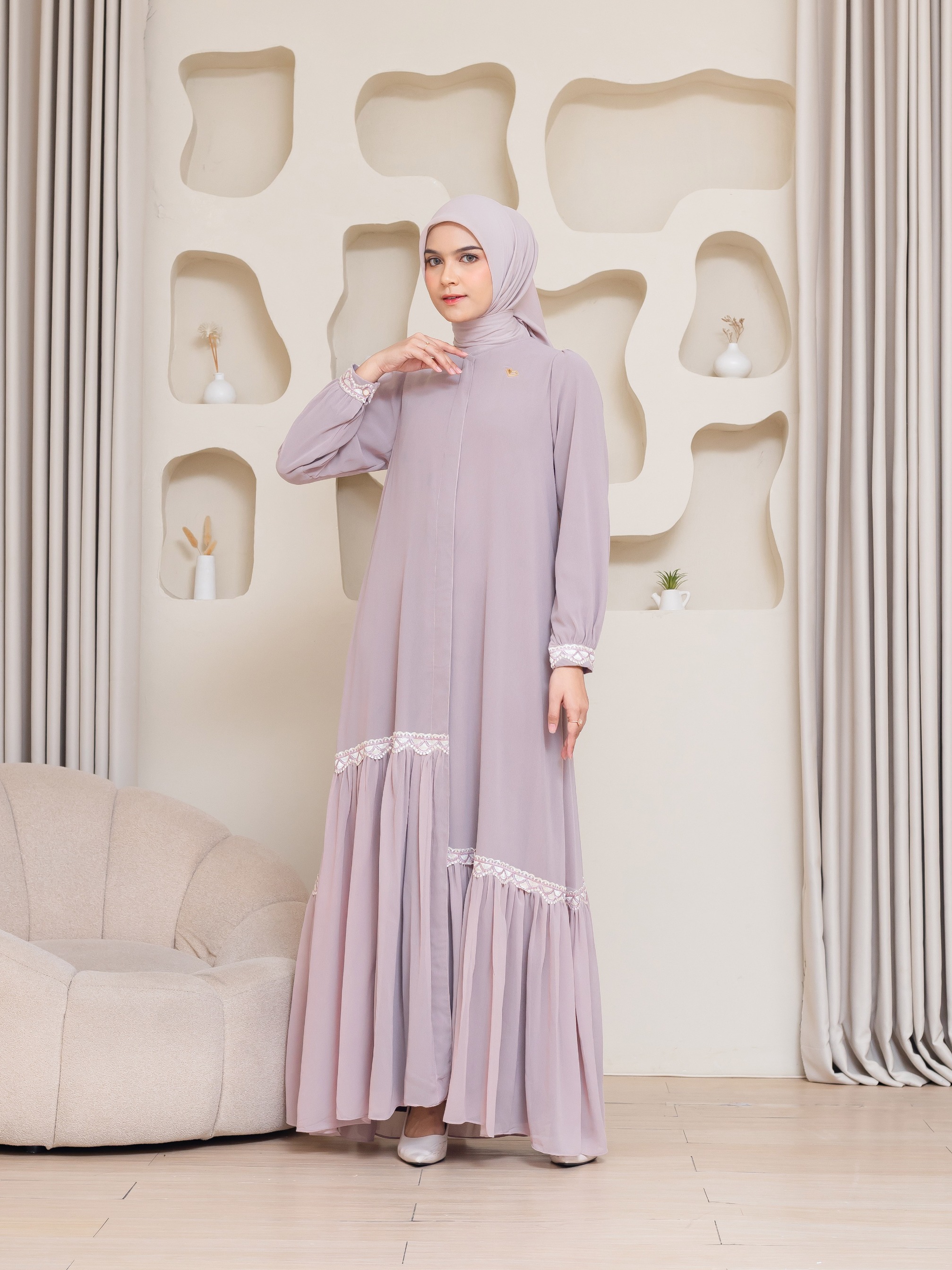 Nayara Dress - Powder Rose