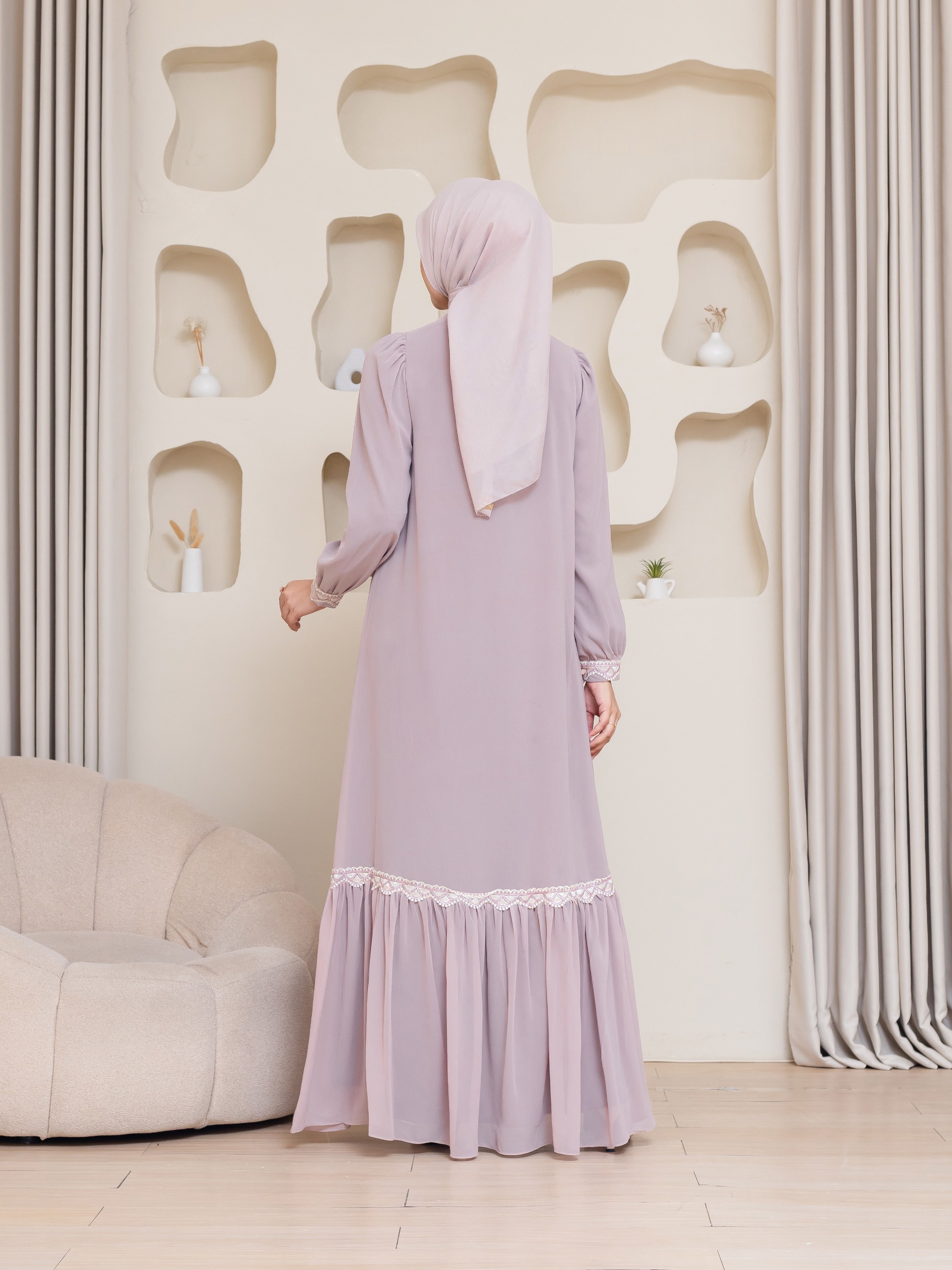 Nayara Dress - Powder Rose