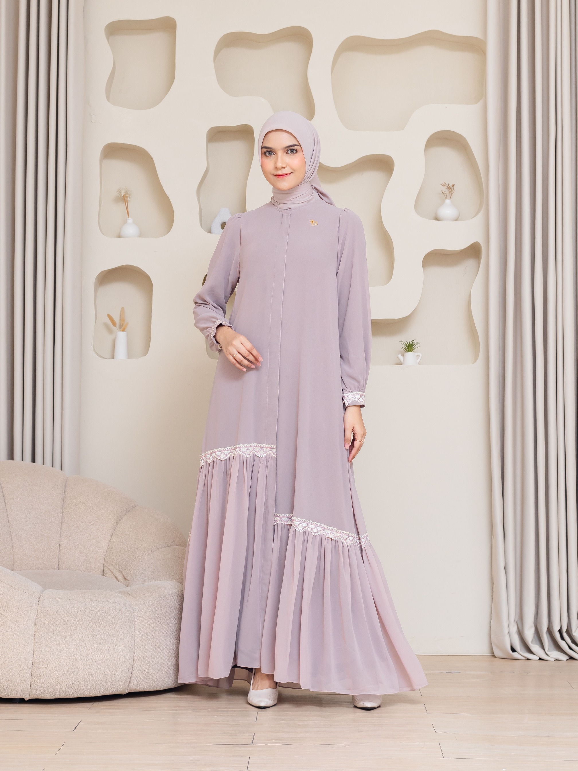 Nayara Dress - Powder Rose