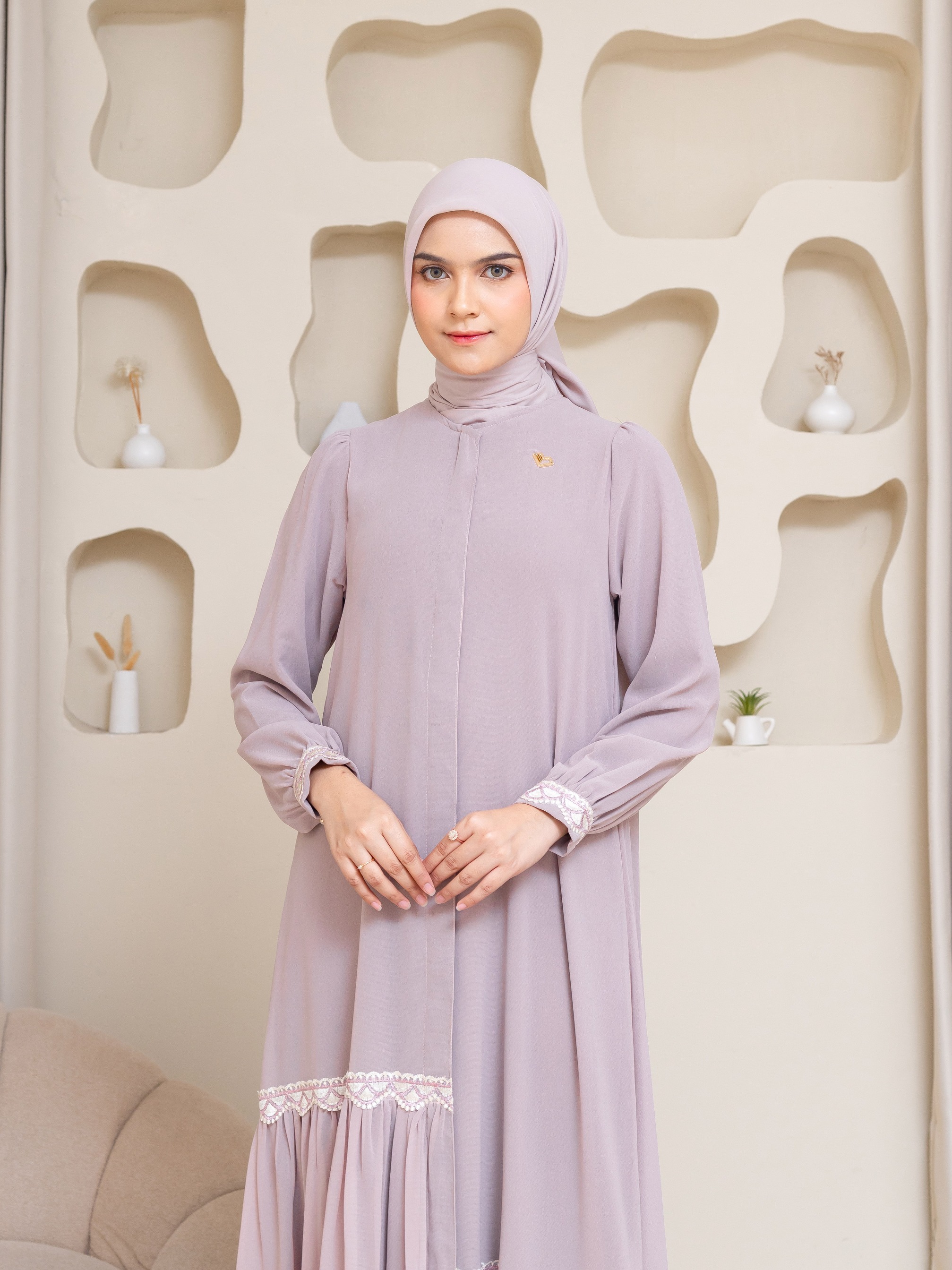 Nayara Dress - Powder Rose
