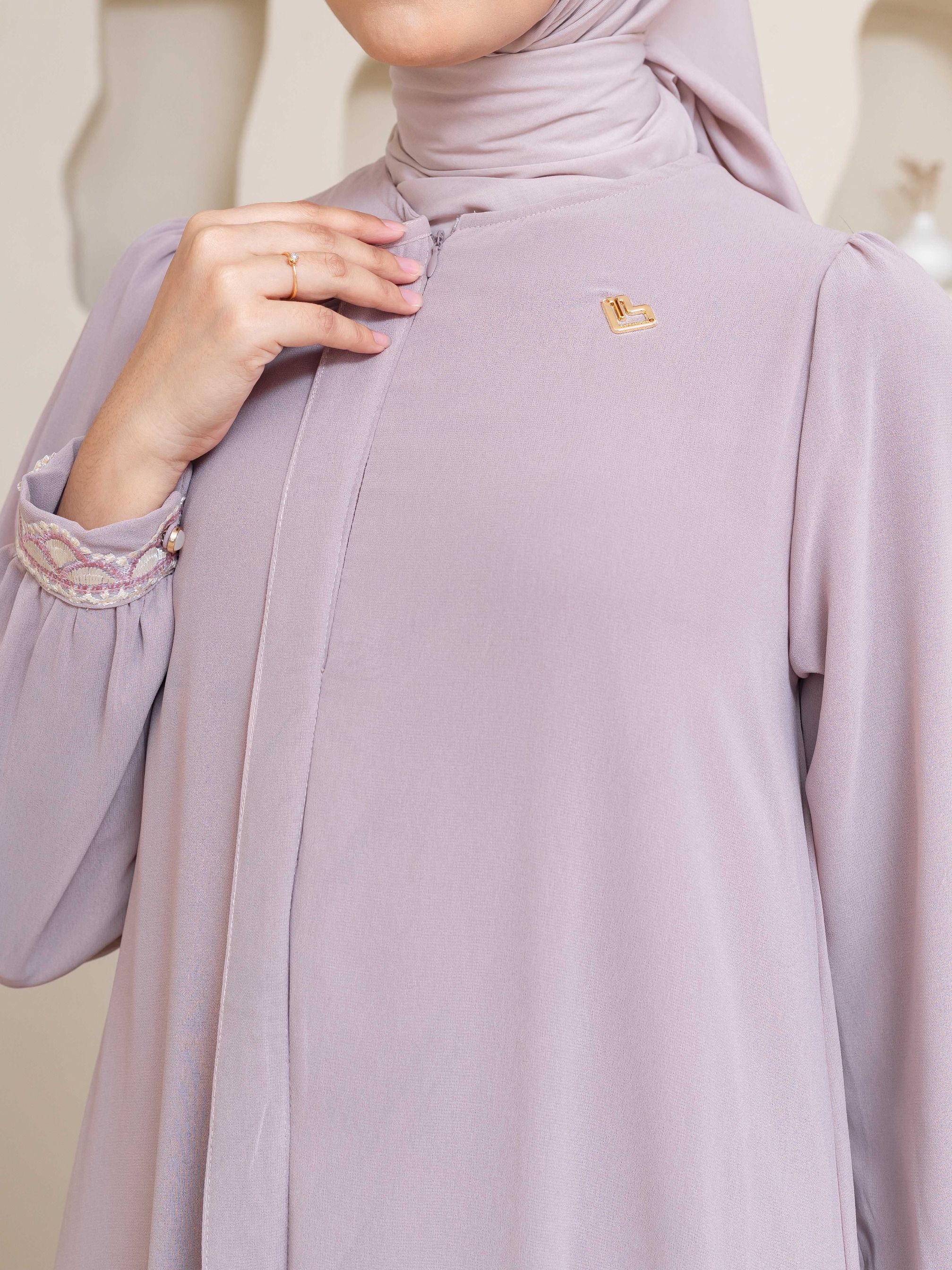 Nayara Dress - Powder Rose