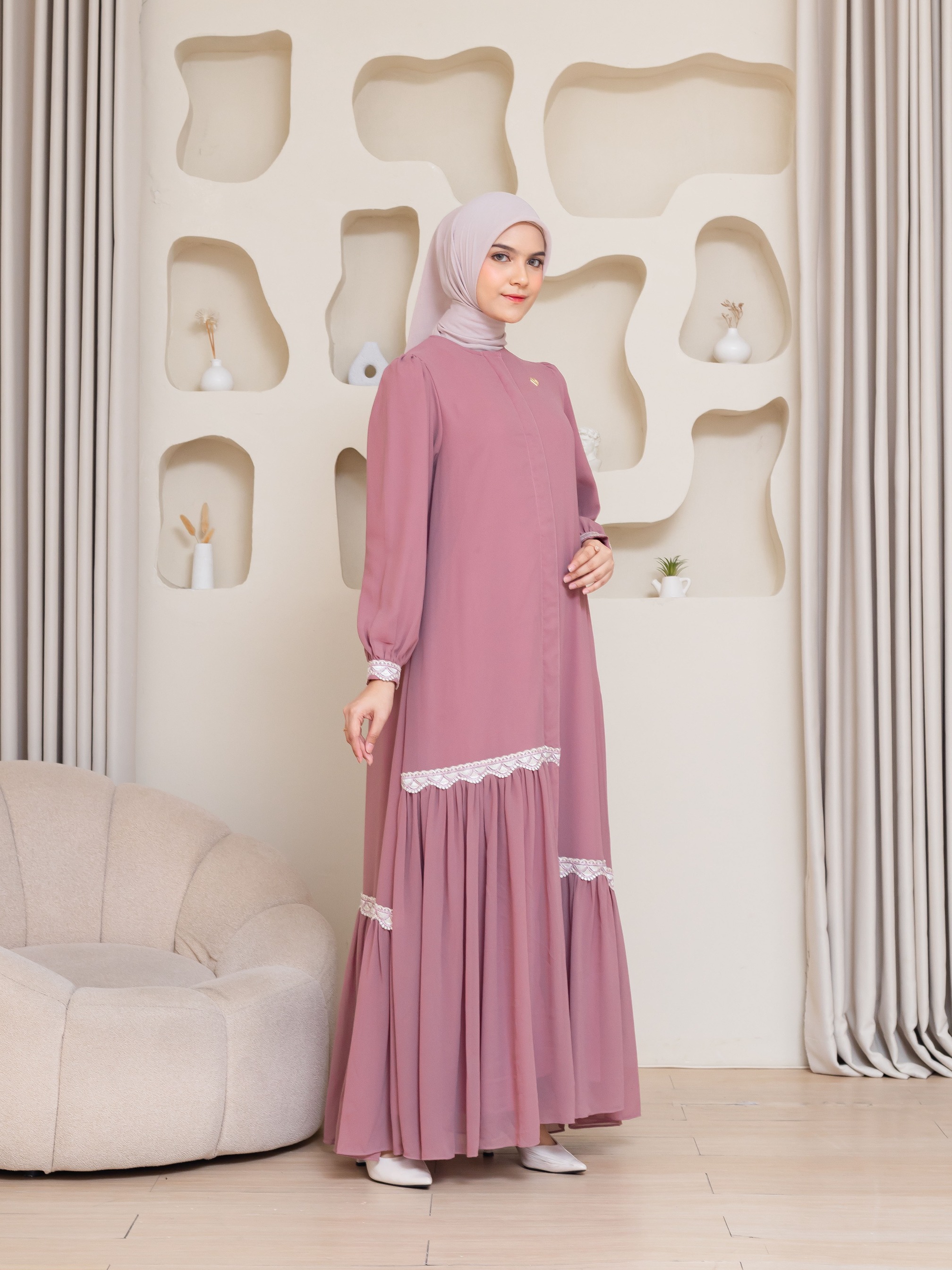 Nayara Dress - Rosewood