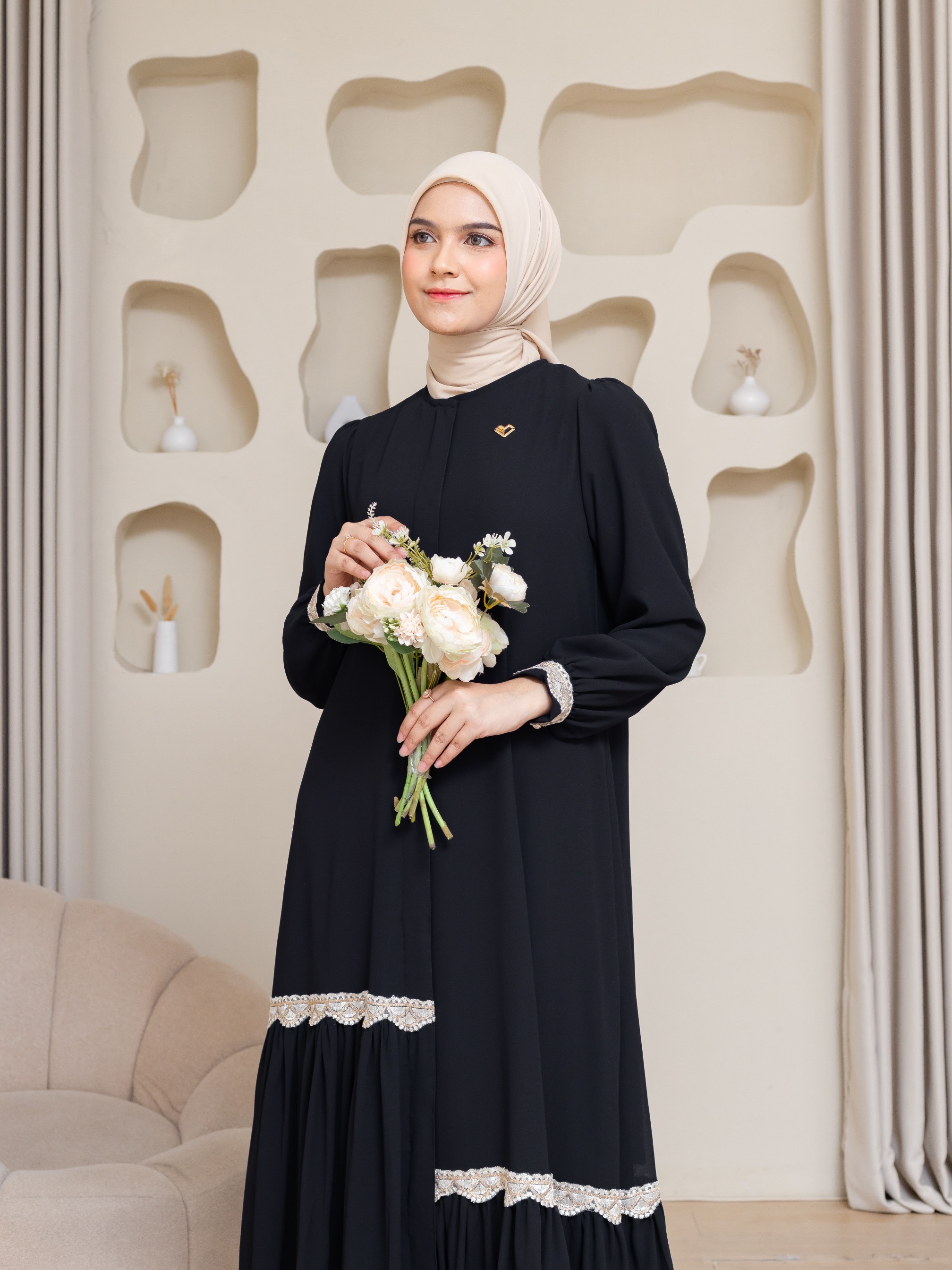 Nayara Dress - Midnight Noir
