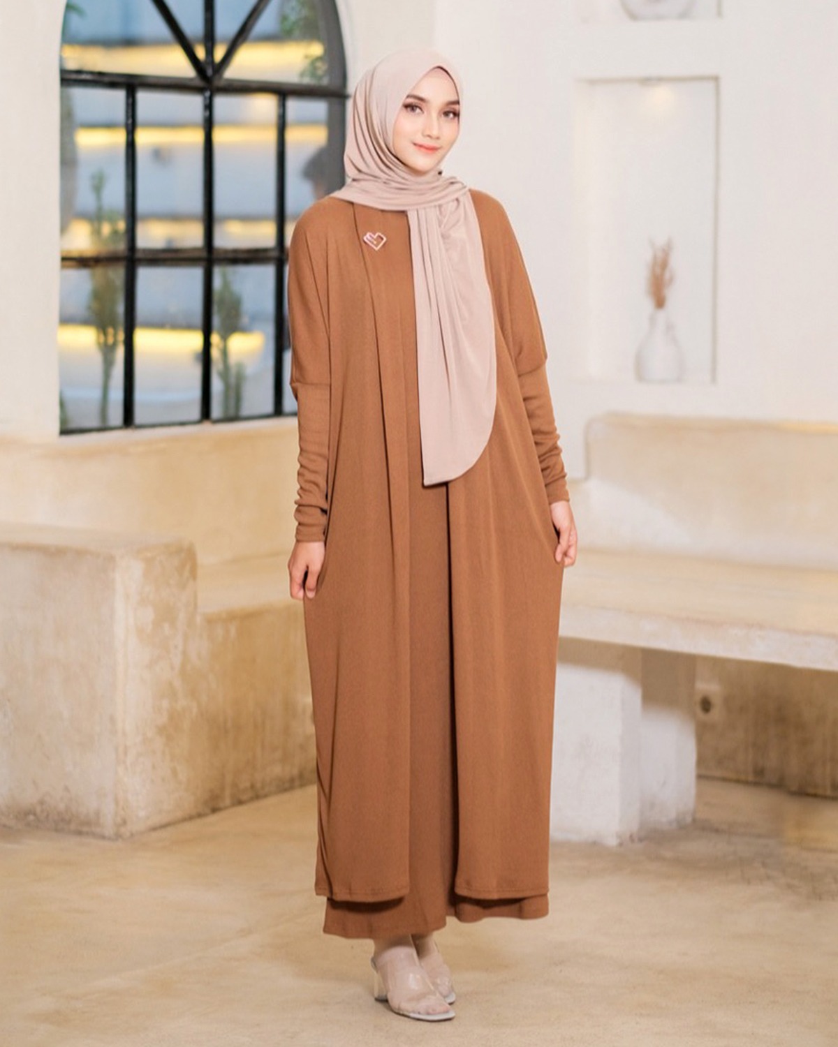 Ameera Knit Set - Inner Dress & Long Cardigan
