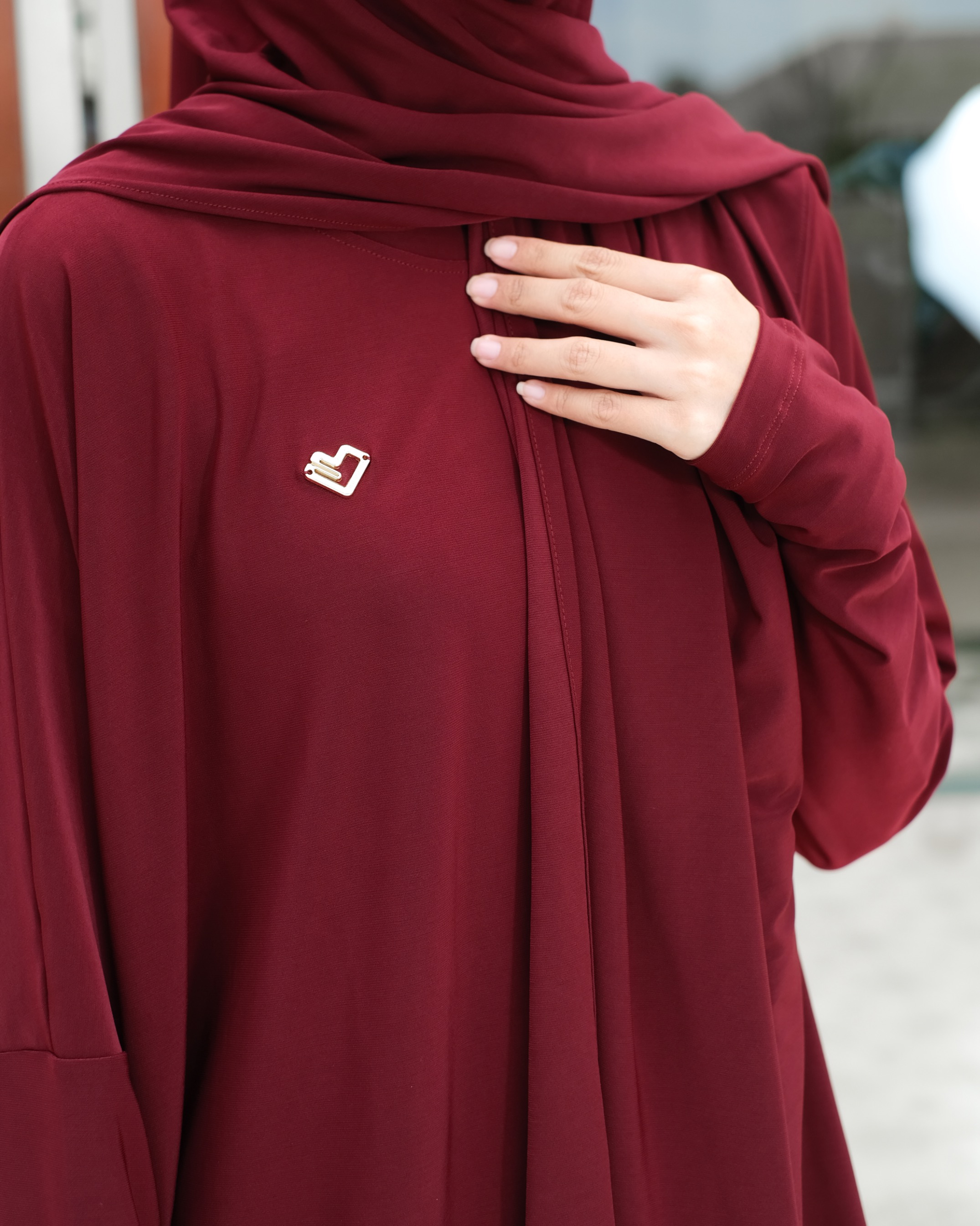 Najla Instant Series - Set Batwing Blouse, Culotte, and Skirt 
