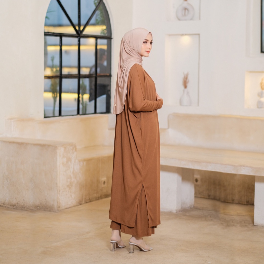 Ameera Knit Set - Inner Dress & Long Cardigan