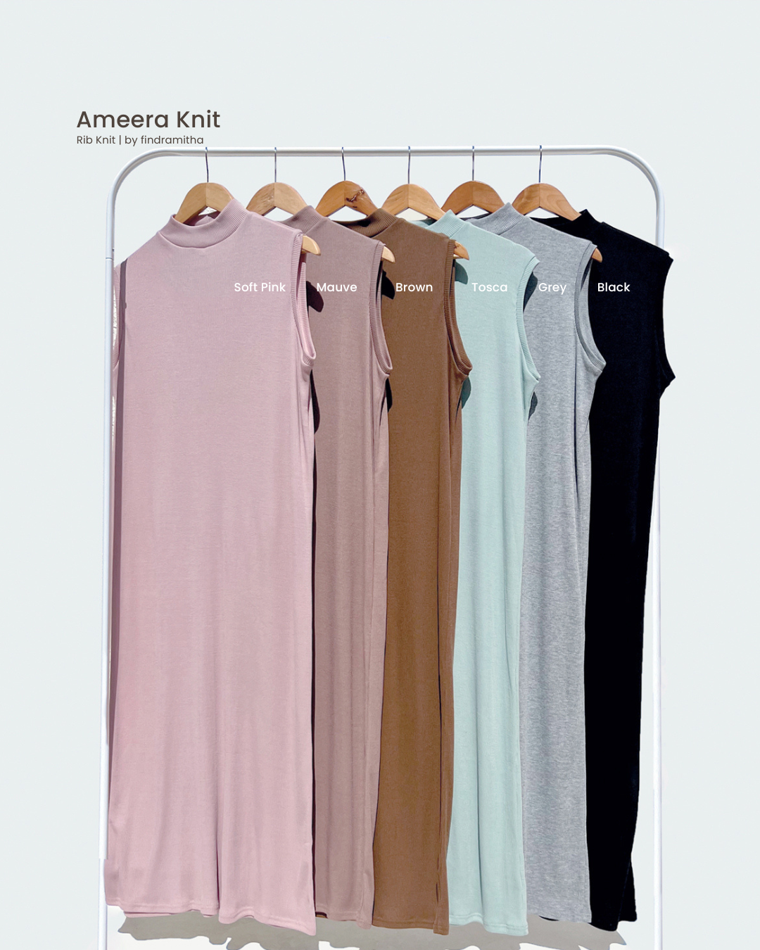 Ameera Knit Set - Inner Dress & Long Cardigan