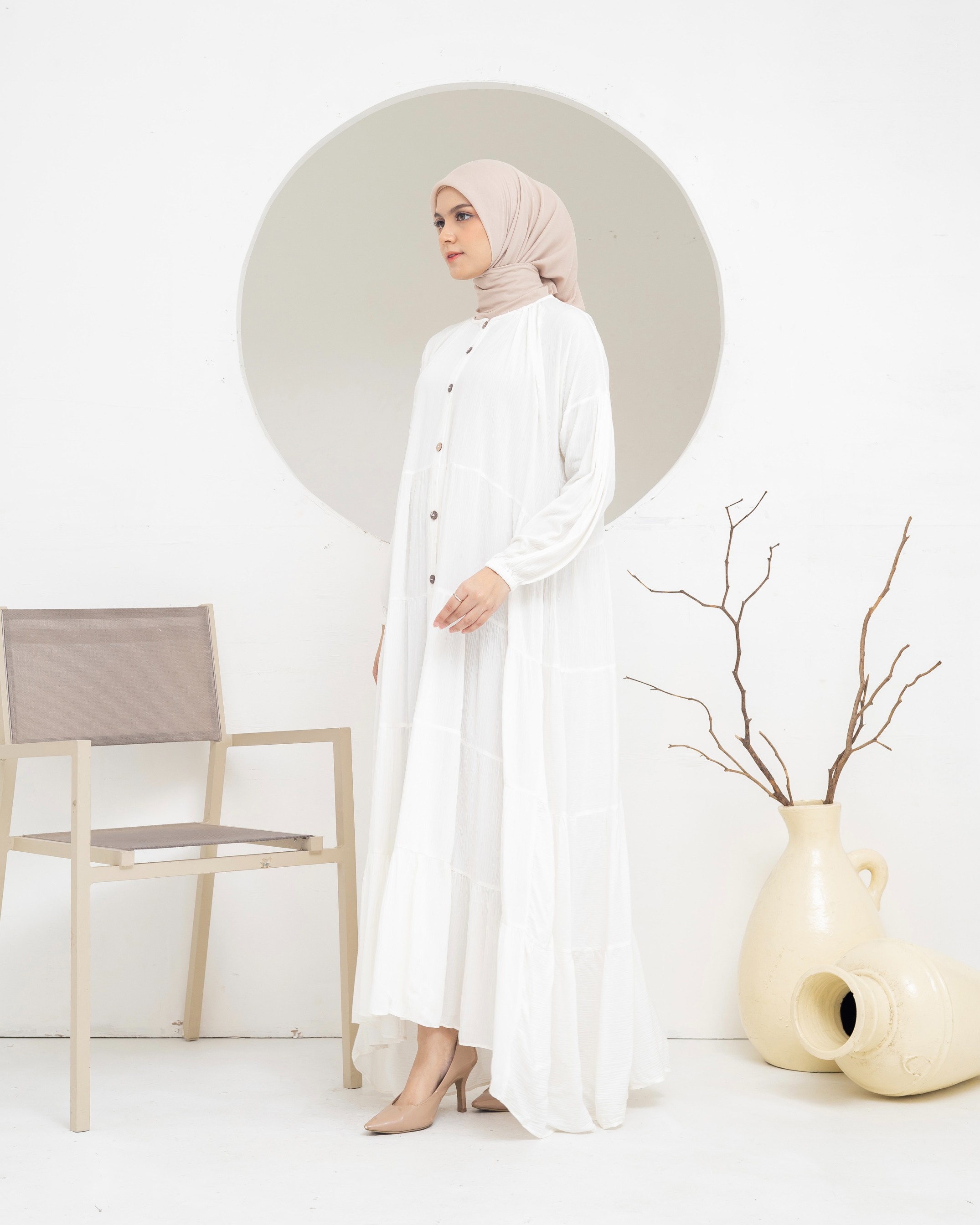 Dara Dress - Broken White