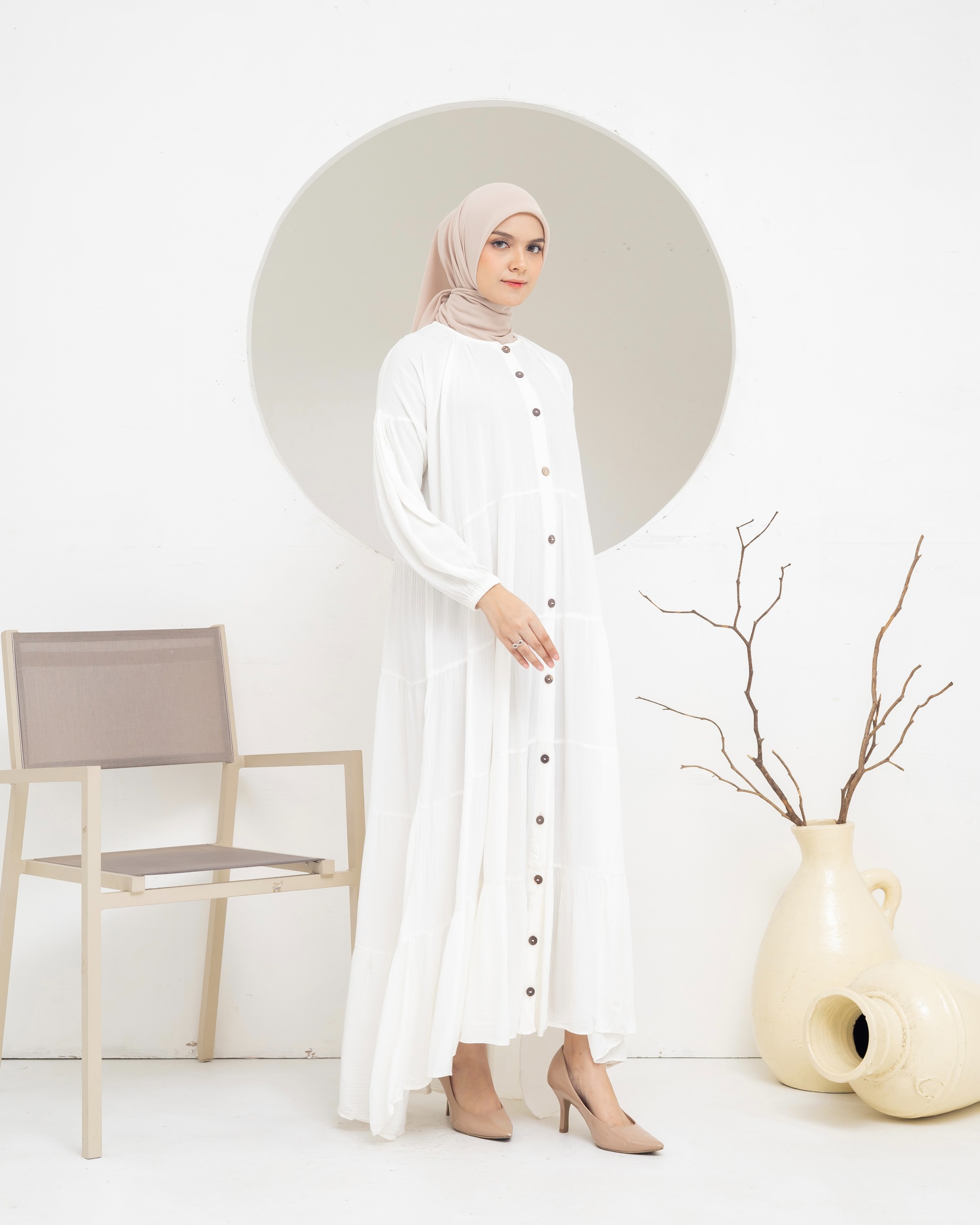 Dara Dress - Broken White
