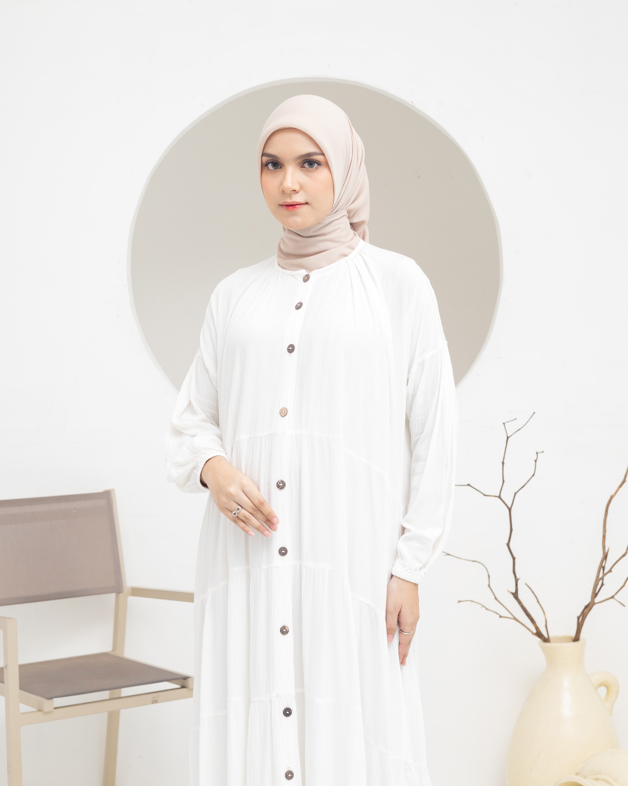 Dara Dress - Broken White