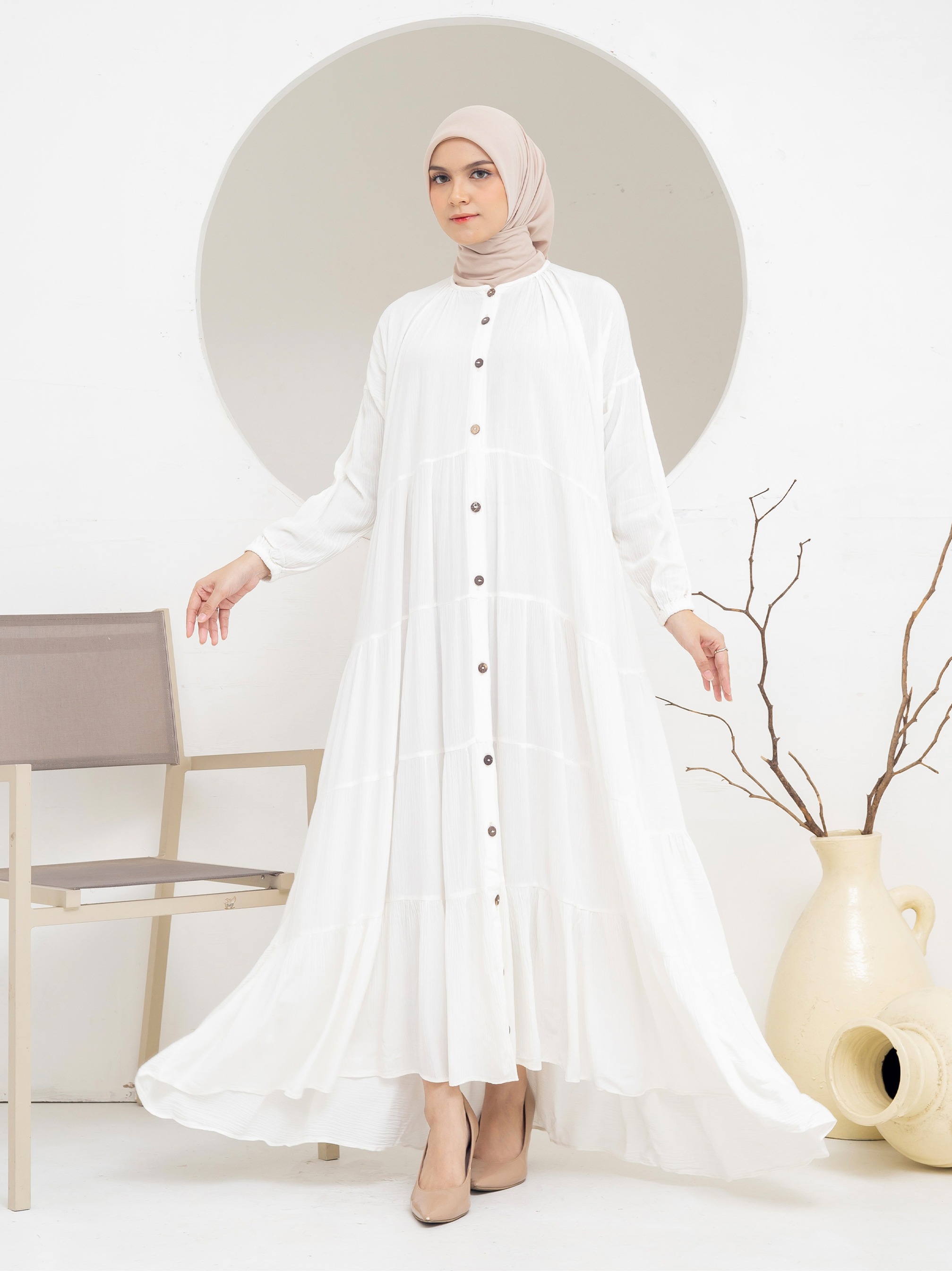 Dara Dress - Broken White