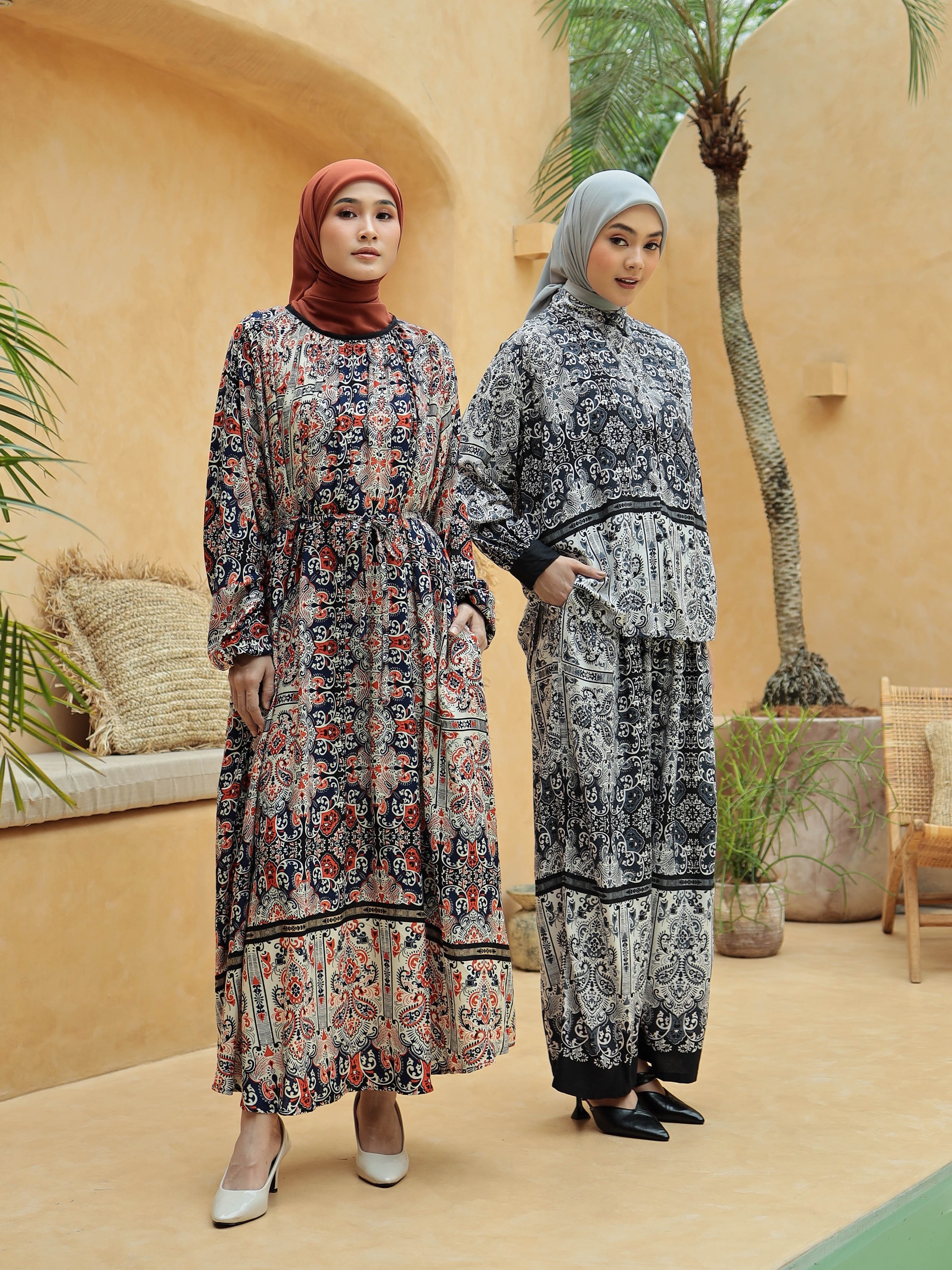 Clara Dress - Sand Terracotta