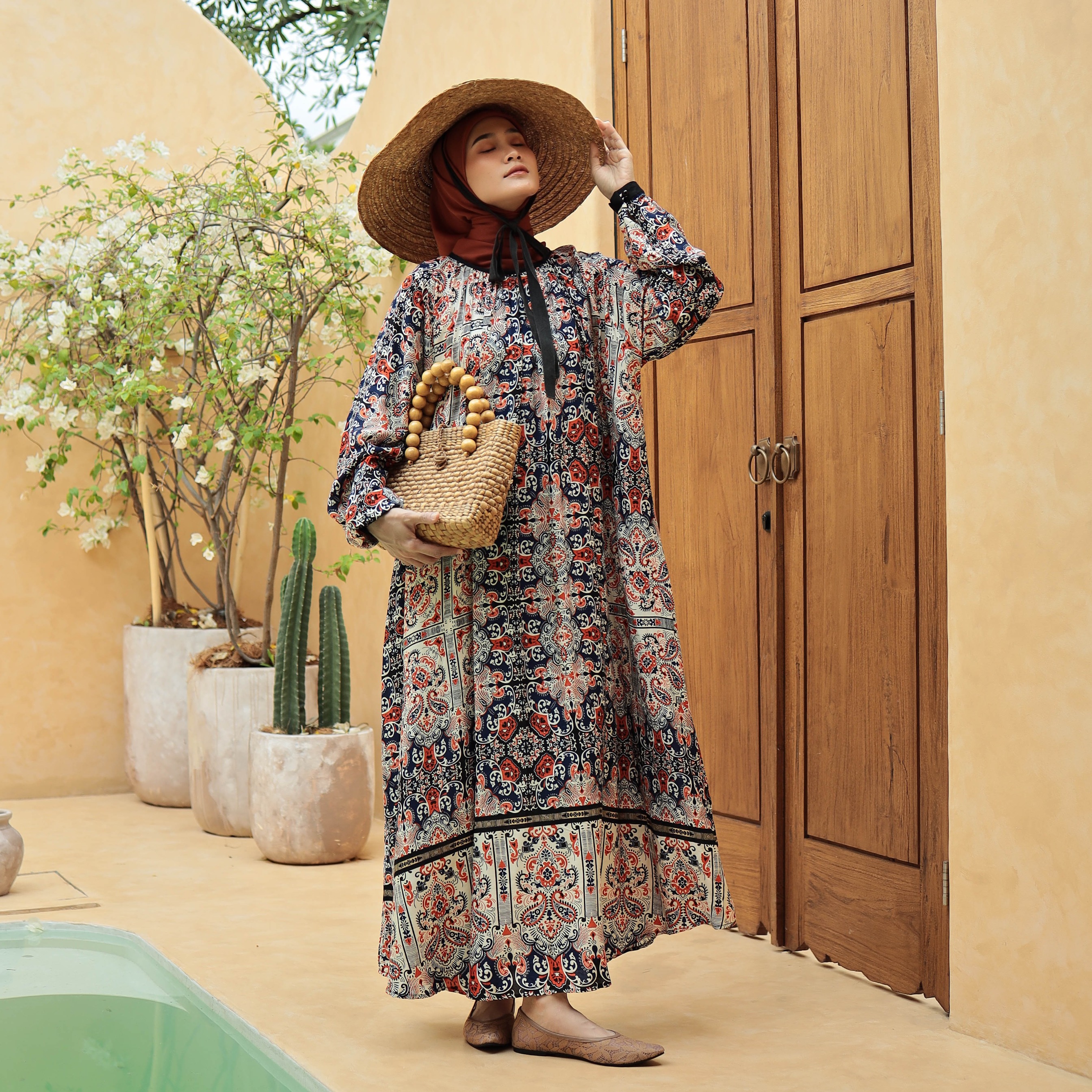 Clara Dress - Sand Terracotta