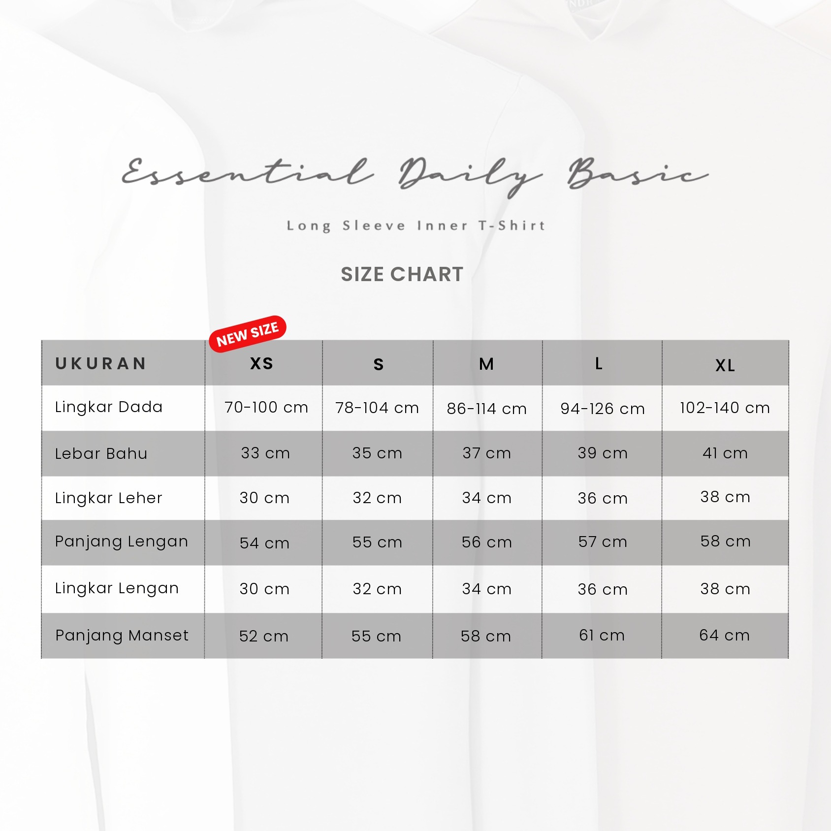 Daily Long Sleeve Inner T - Shirt