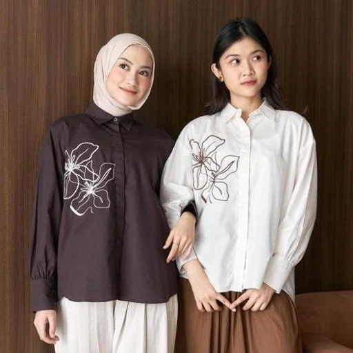 Image of TRIXIE SHIRT - MYMINOLS | Kemeja Embroidery Premium Wanita