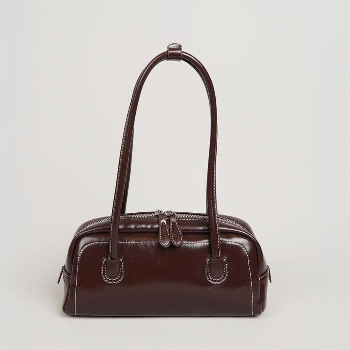 Caselle Livia Bag Glossy Shoulder Bag Wanita Tas Retro