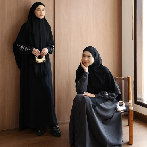 SAYSARA - Matera Embroidery Abaya Tencel Mix Cotton Premium
