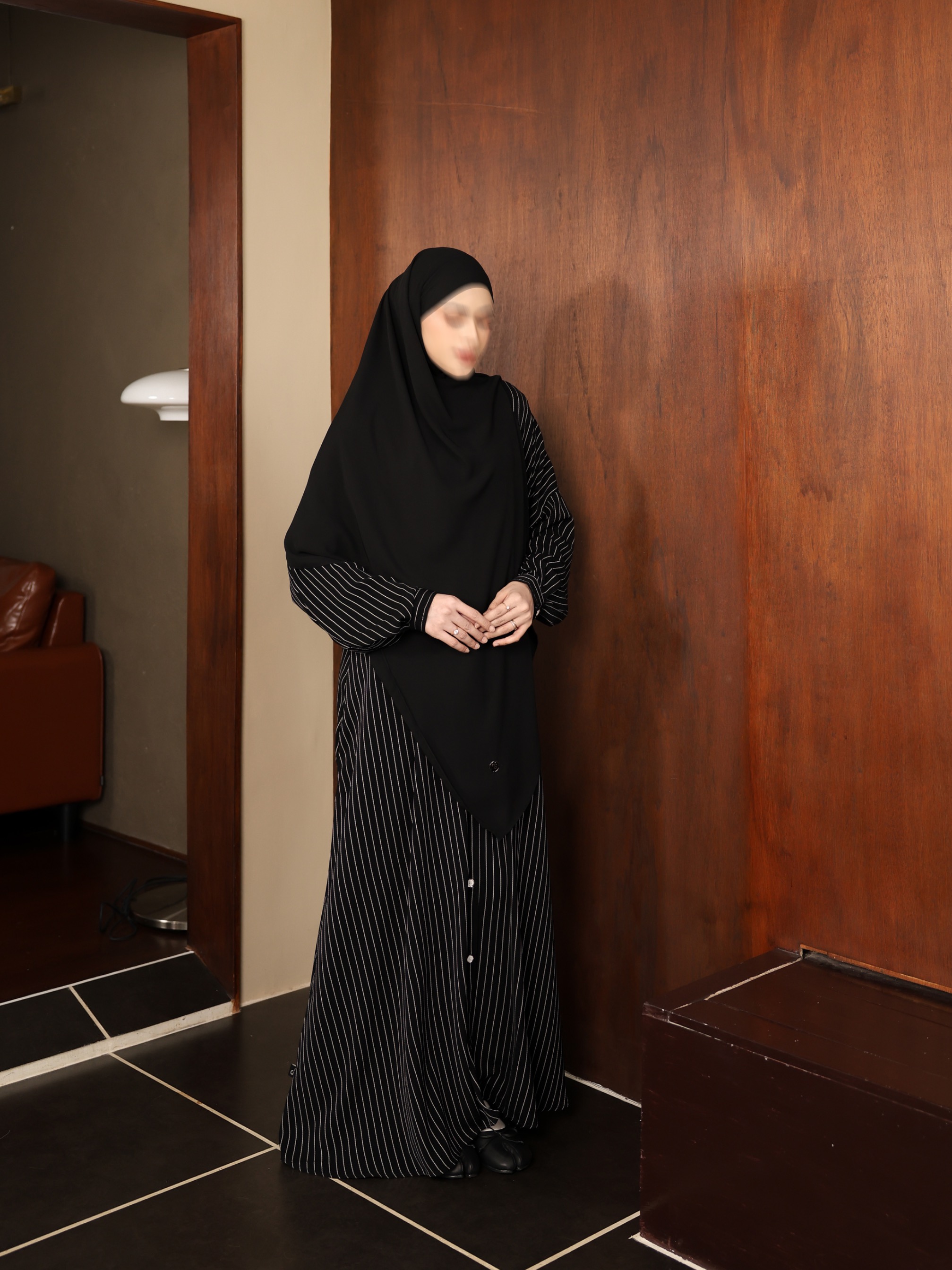 SAYSARA - Noura Abaya 2.0 With Premium Jet Black Fabric