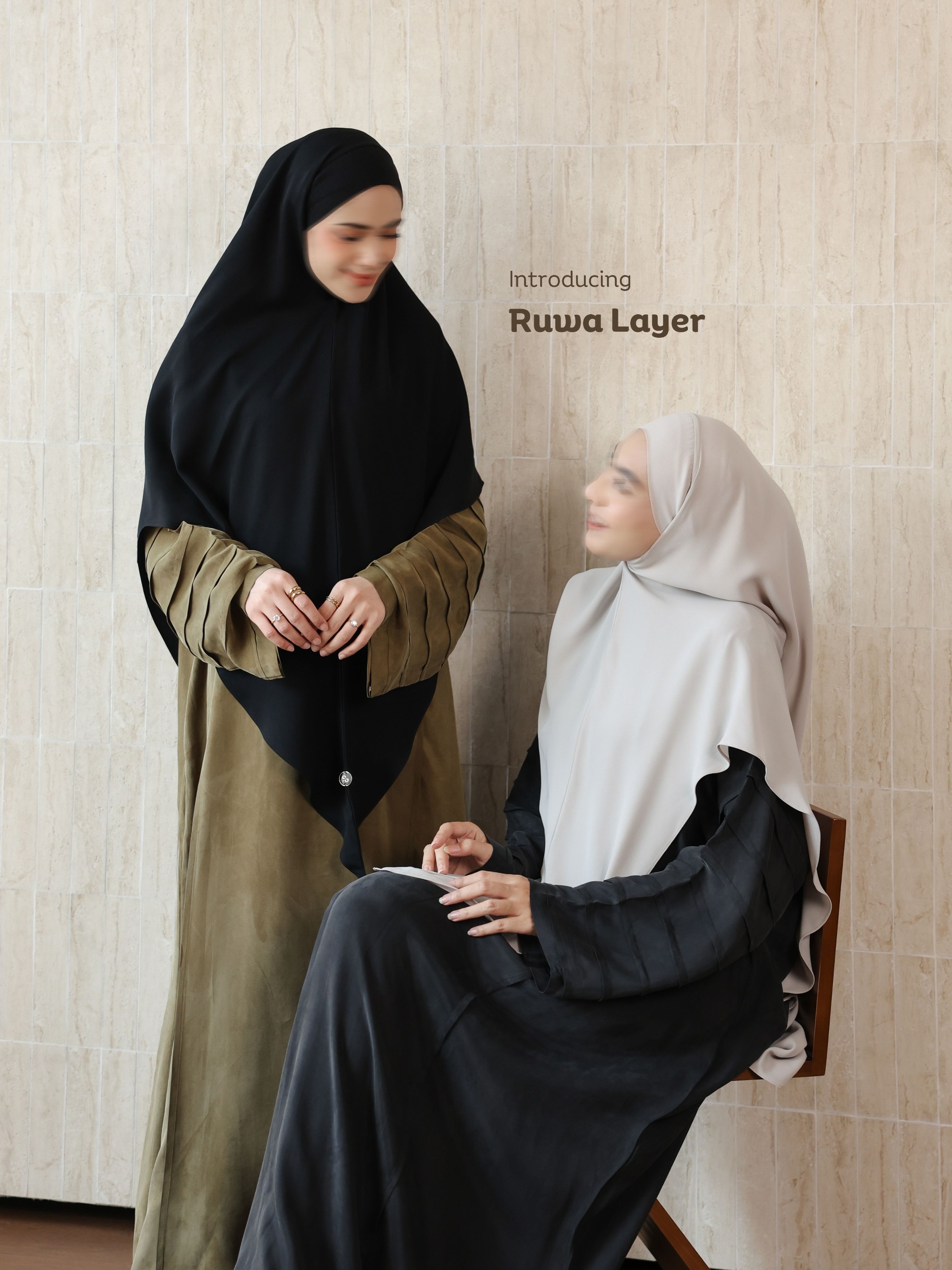 SAYSARA - Ruwa Abaya Layer With Premium Cupro Fabric
