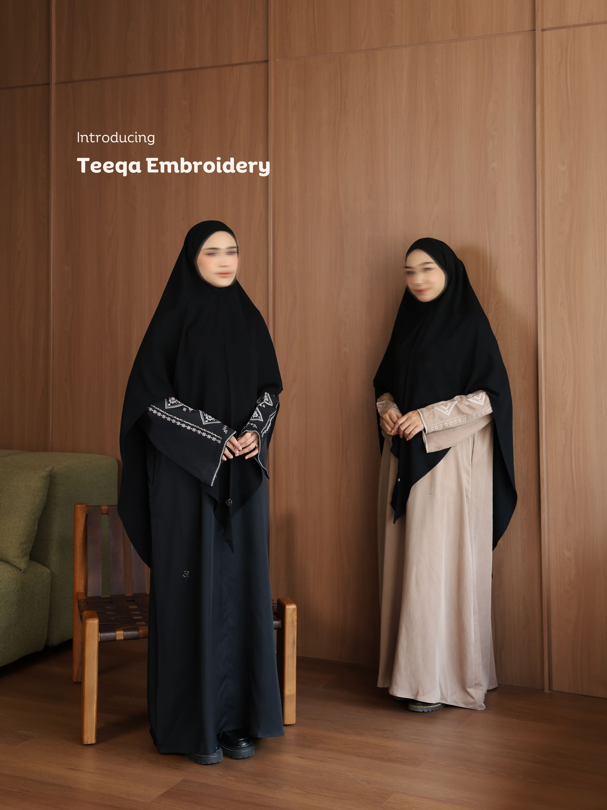SAYSARA - Teeqa Embroidery Abaya Made From Lyocell Premium