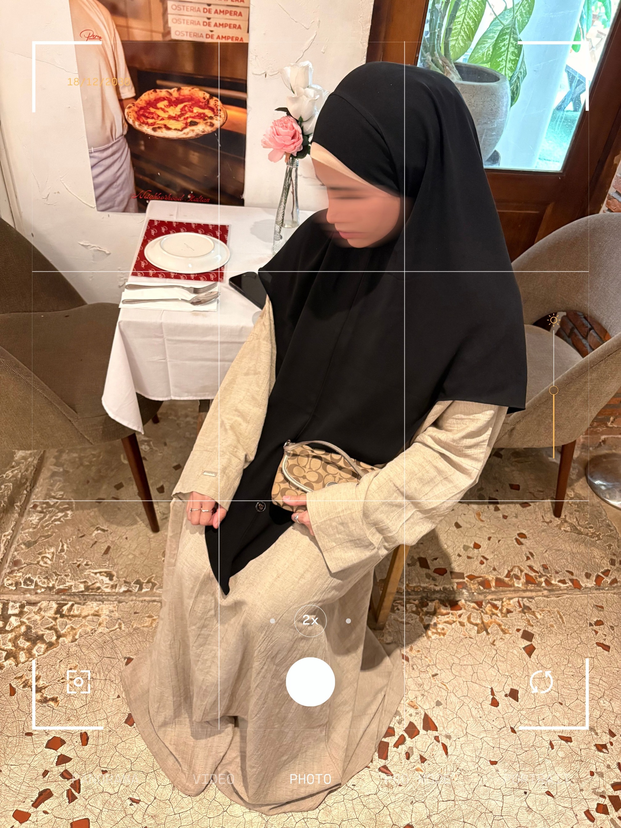 SAYSARA - Kaia Abaya Made From Linen Tie Dye Premium
