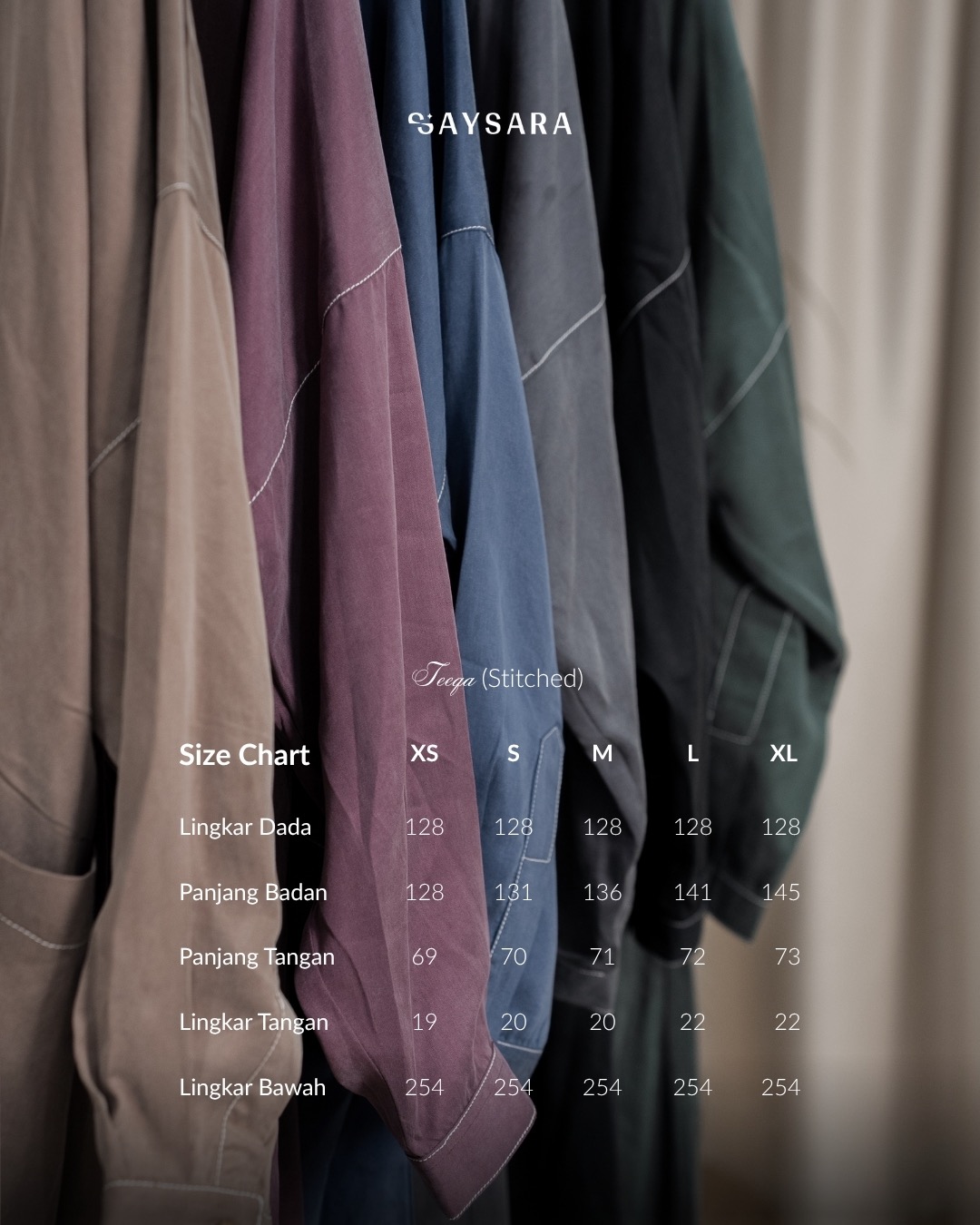 SAYSARA - Teeqa Abaya Made From Lyocell Premium