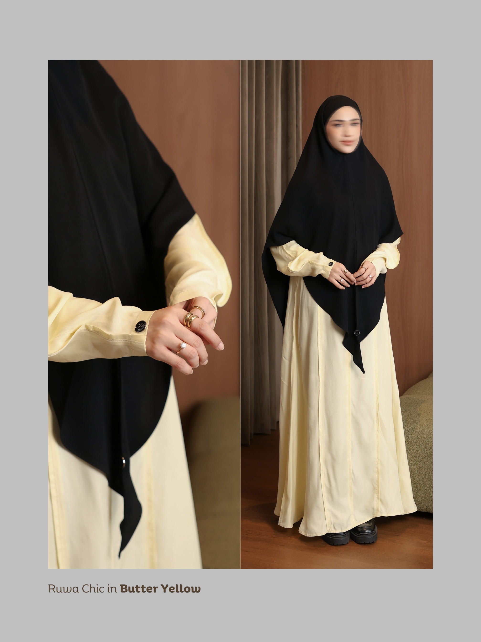 SAYSARA - Ruwa Abaya Chic With Premium Cupro Fabric