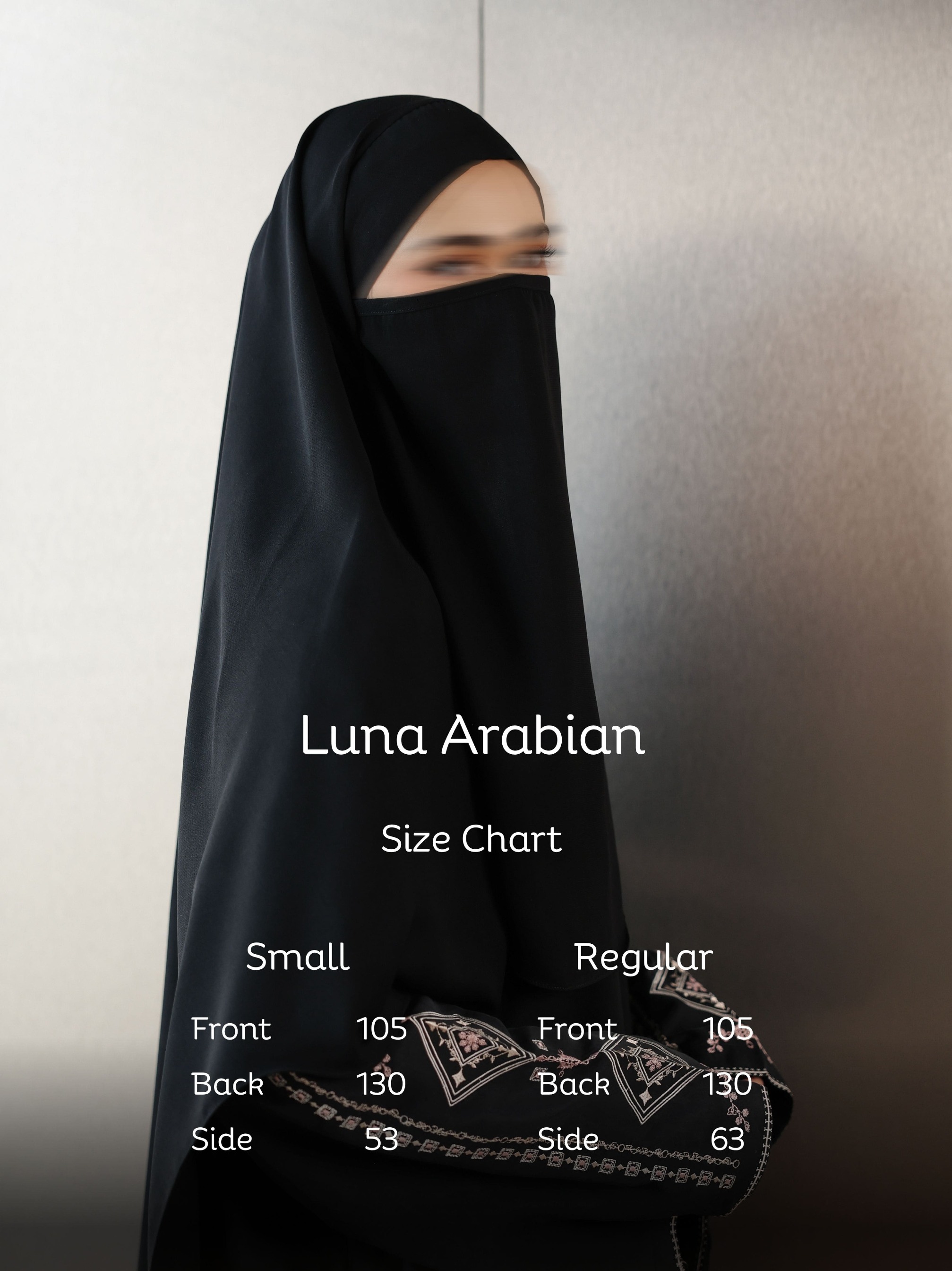 SAYSARA - Luna Arabian Hijab Khimar Bandana