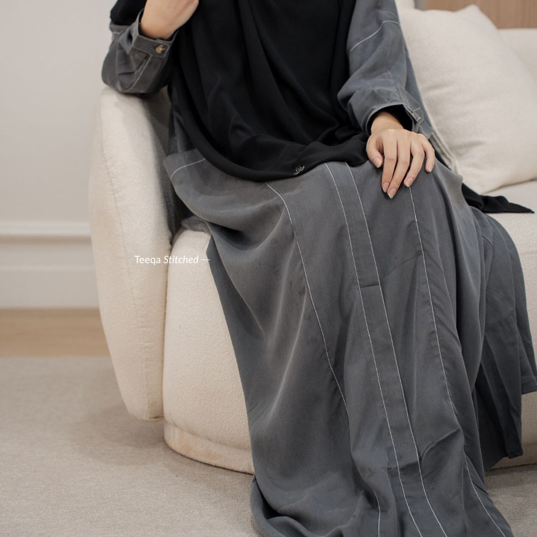 SAYSARA - Teeqa Abaya Stitched Made From Lyocell Premium