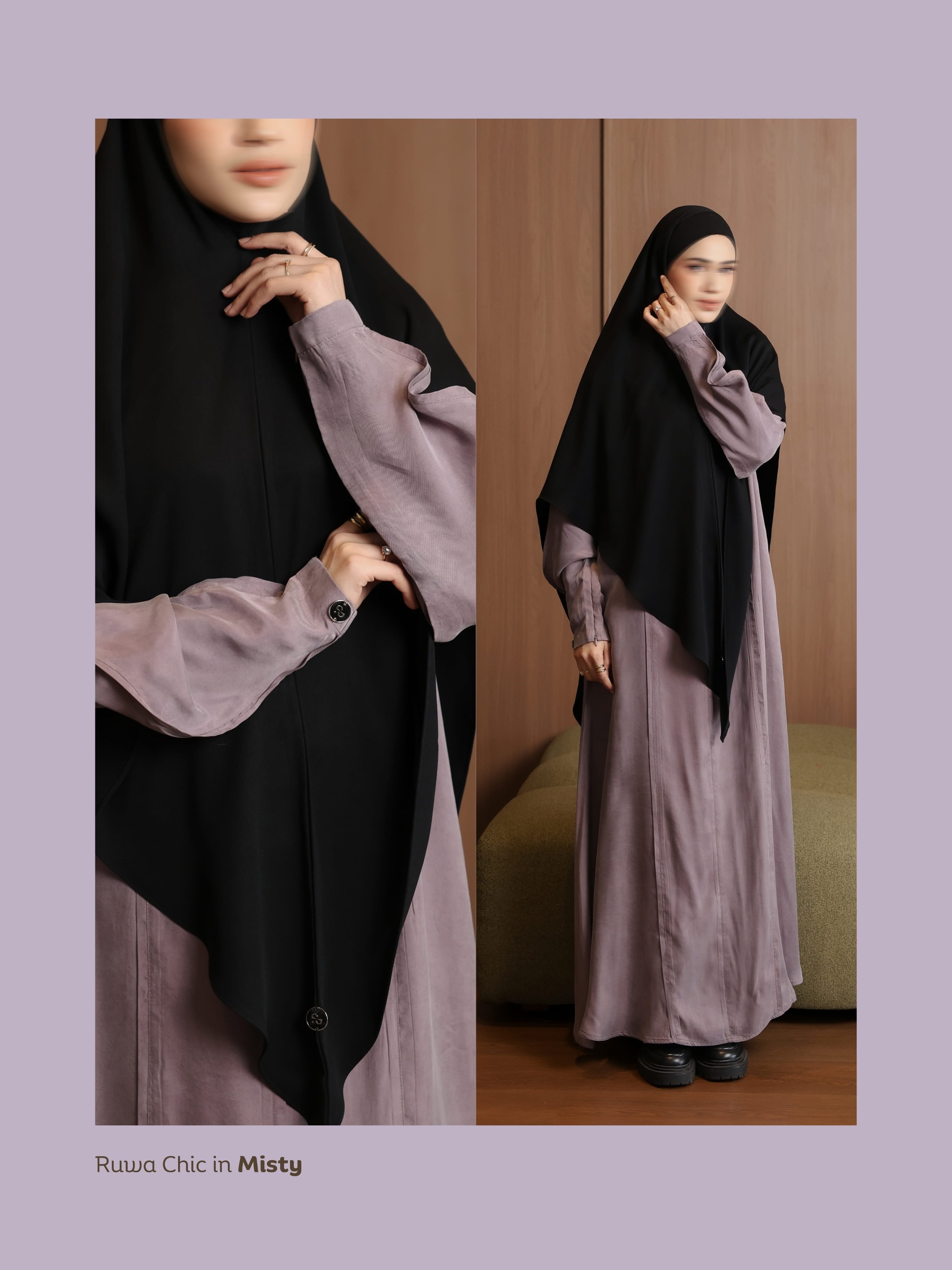 SAYSARA - Ruwa Abaya Chic With Premium Cupro Fabric