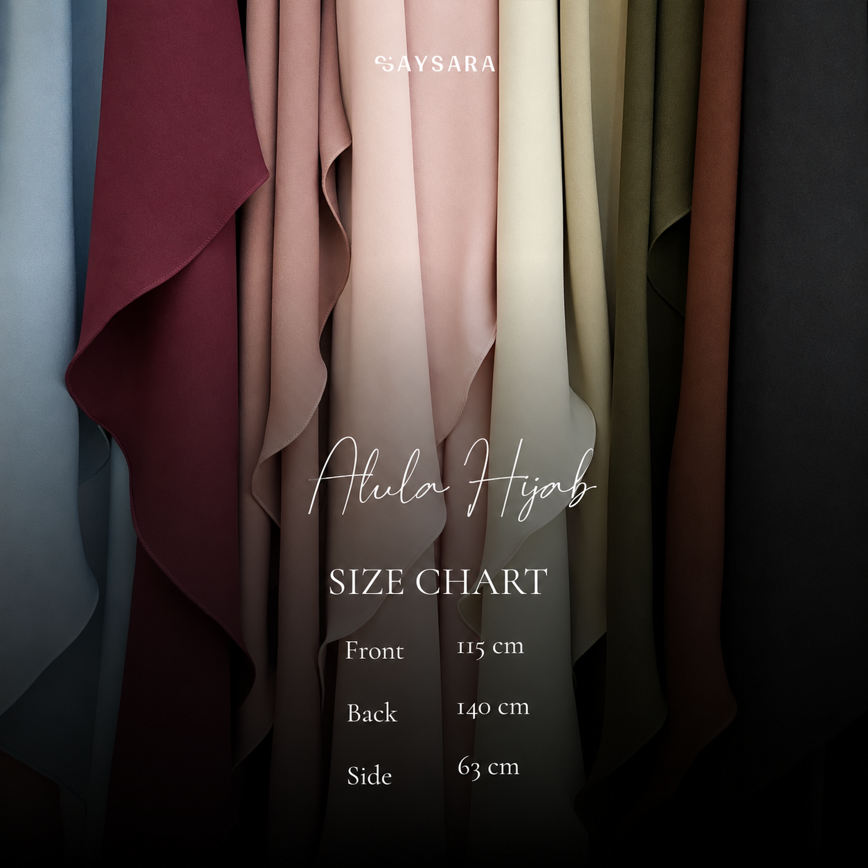 SAYSARA - Alula Hijab Made From Flowy Luxe Fabric