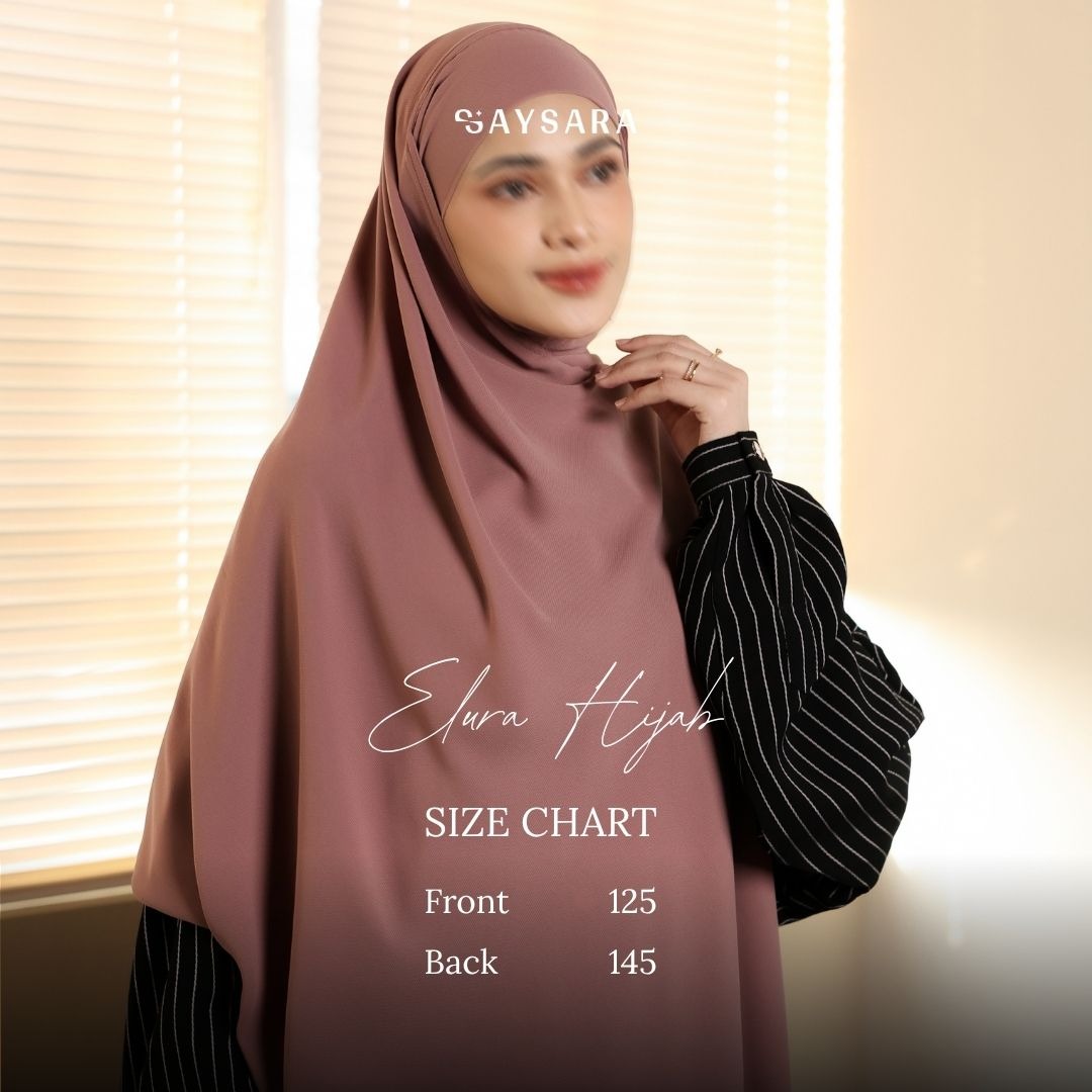 SAYSARA - Elura Hijab Pashmina Bandana Made From Flowy Luxe Fabric
