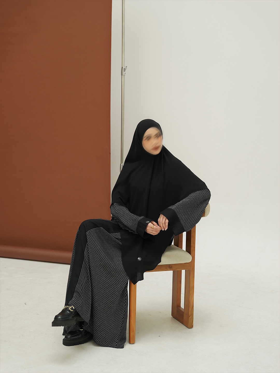 SAYSARA - Noura Abaya With Premium Jet Black Fabric