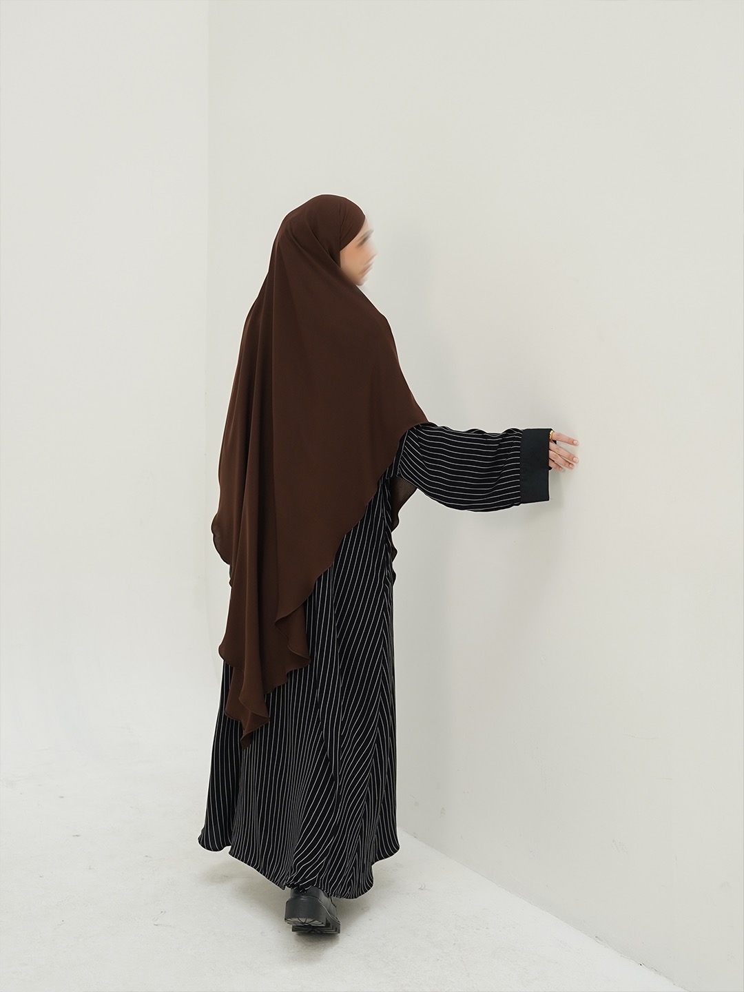 SAYSARA - Noura Abaya With Premium Jet Black Fabric